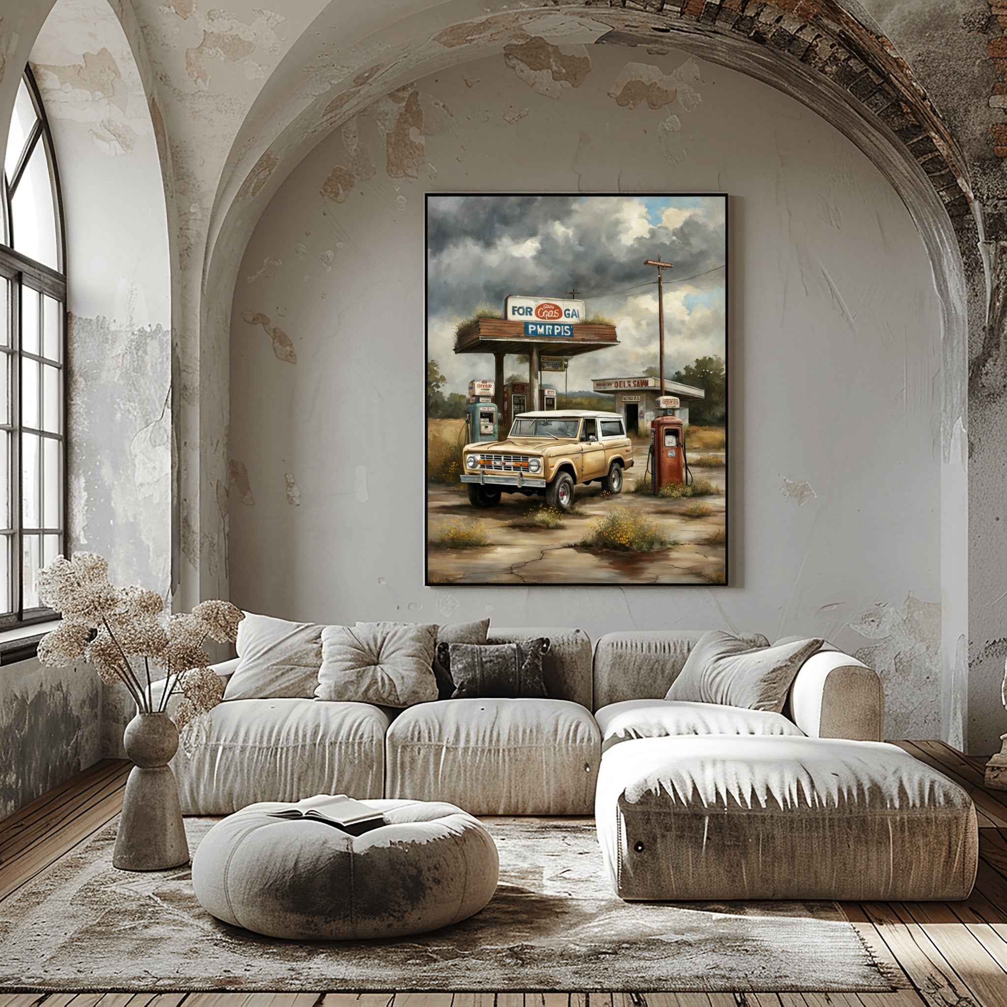 1973 FirstGen Bronco Spirit - Gas Station Edition | Poster Canvas