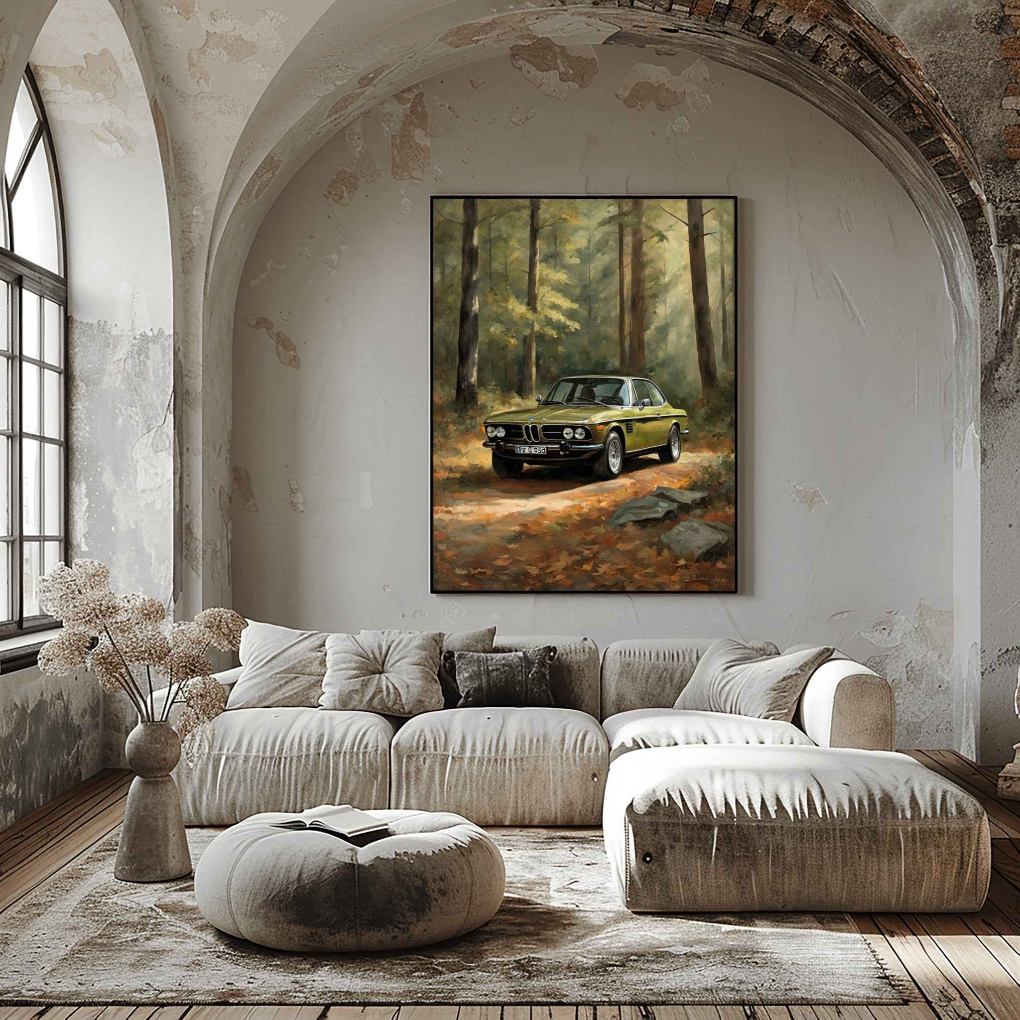 1973 Batmobile CSL Racer - Forest Edition | Poster Canvas - AquilVision