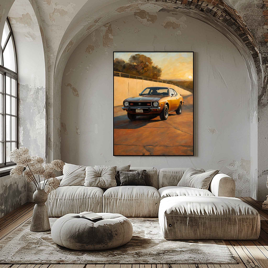 1974 Japanese GT Pioneer - Racetrack Edition | Poster Canvas - AquilVision