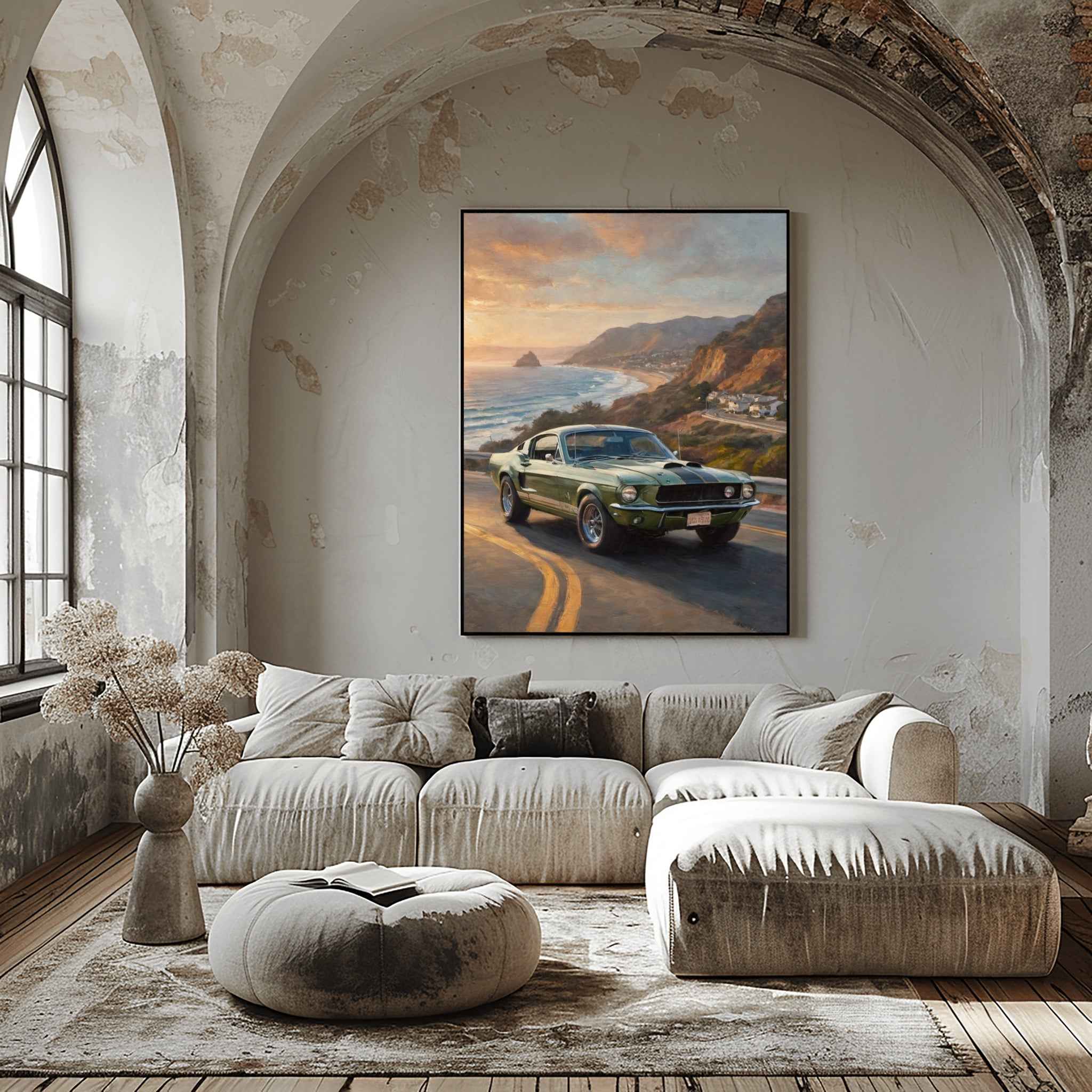 1968 Shelby Muscle Icon - Malibu Edition | Poster Canvas - AquilVision