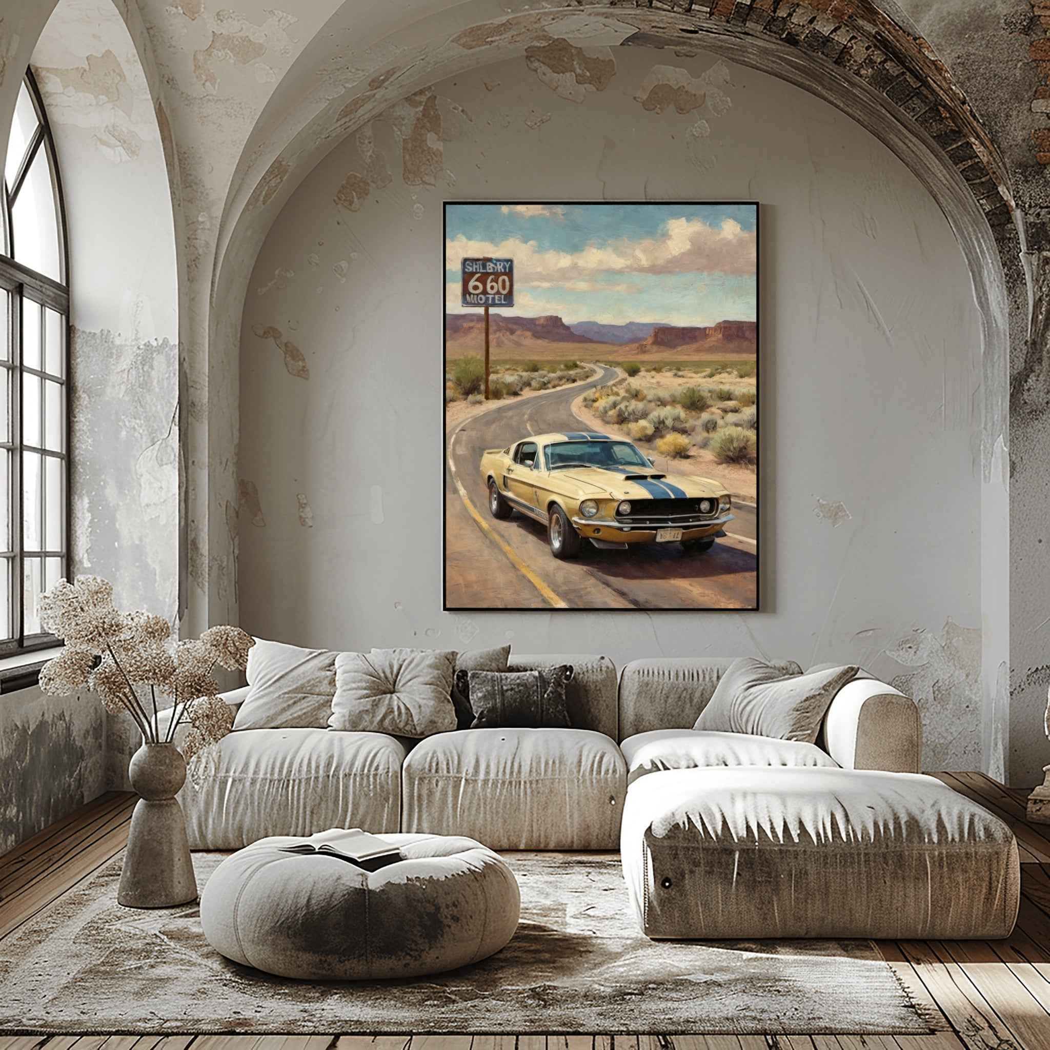 1968 Shelby Muscle Icon - Route66 Edition | Poster Canvas