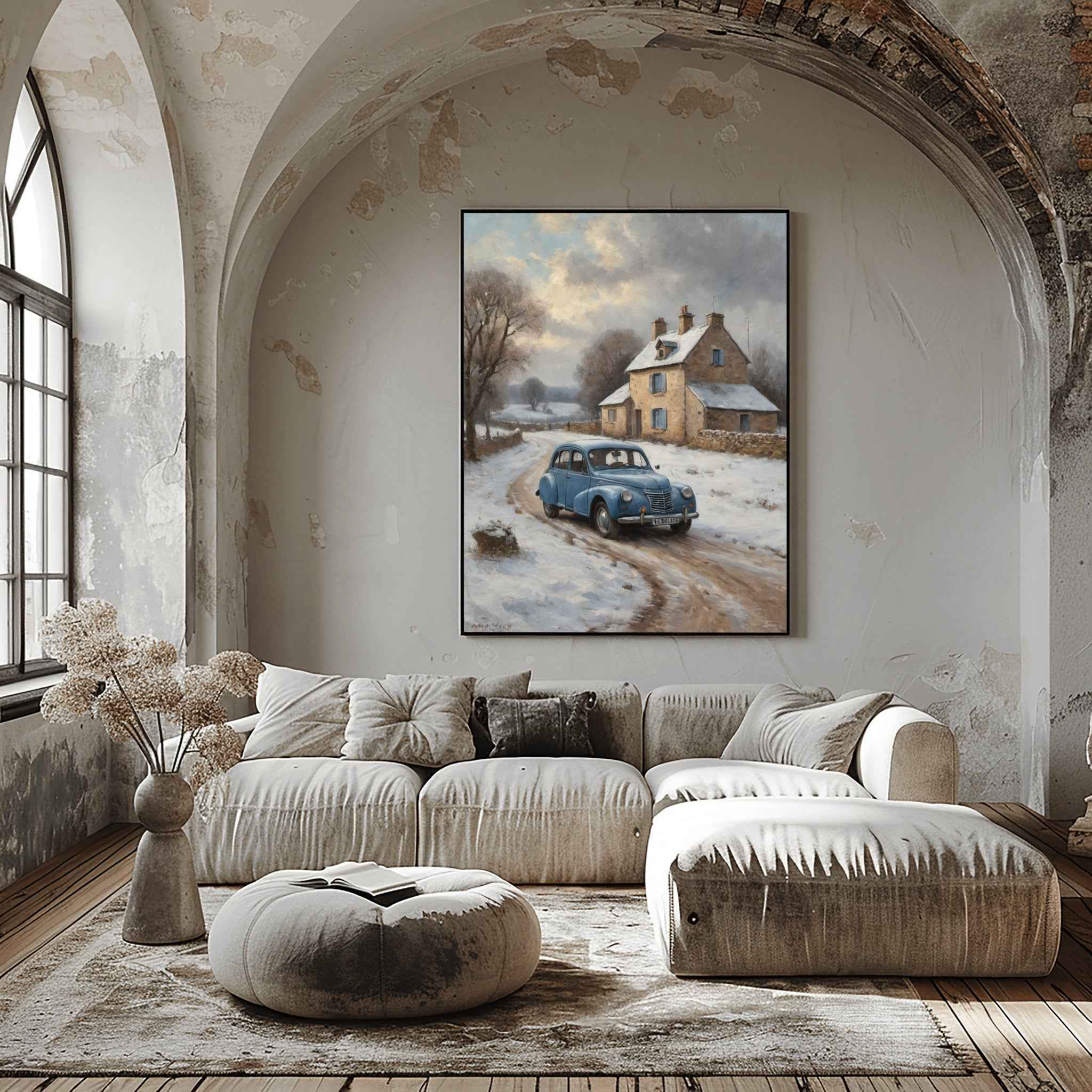 1952 French Economy Pioneer - Winter Edition | Poster Canvas - AquilVision