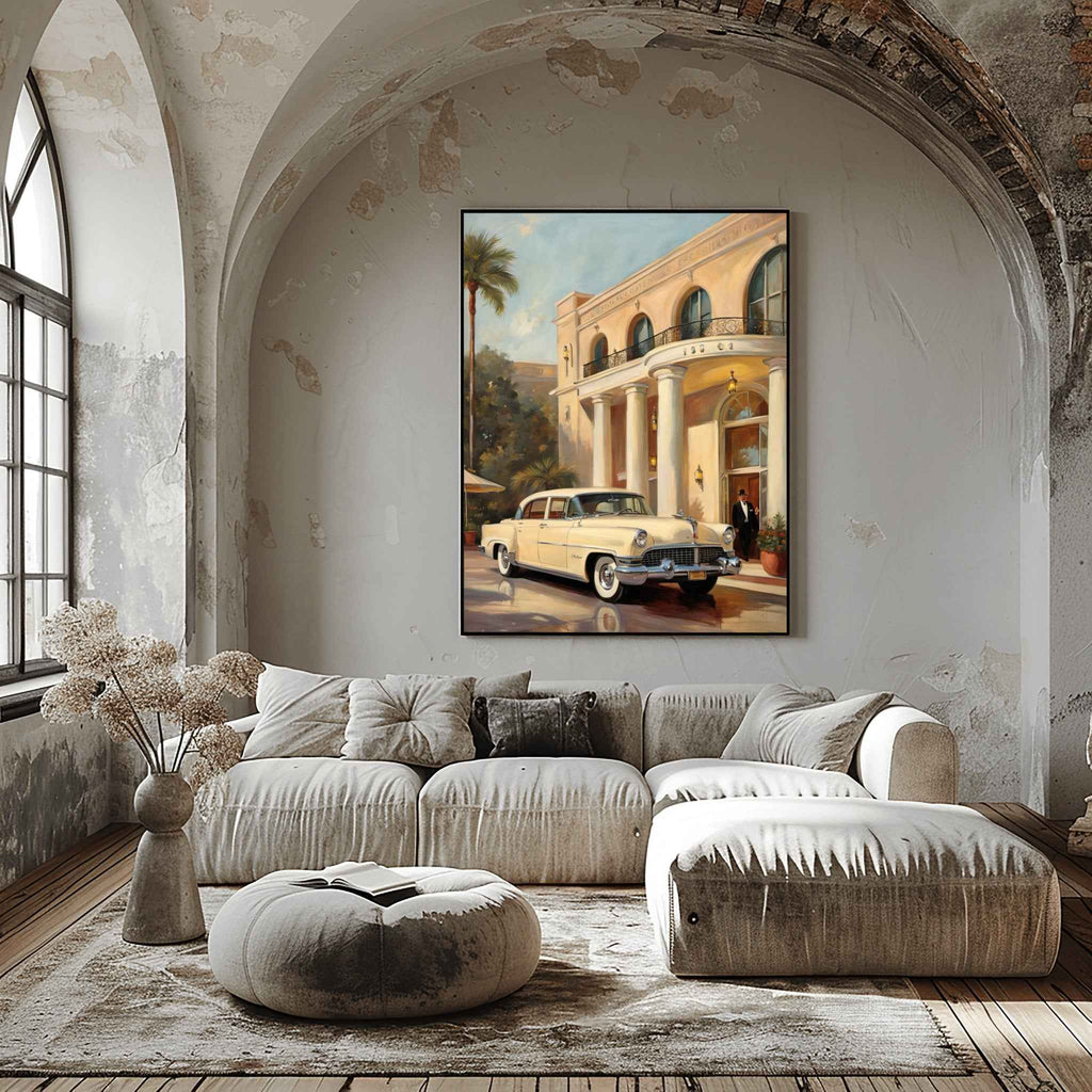 1956 American Formal Luxury Sedan - Hotel Edition | Poster Canvas - AquilVision