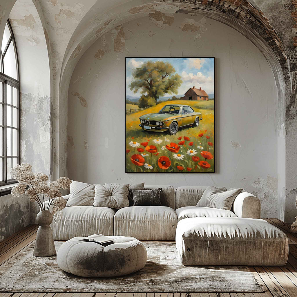 1973 Batmobile CSL Racer - Winter Edition | Poster Canvas - AquilVision