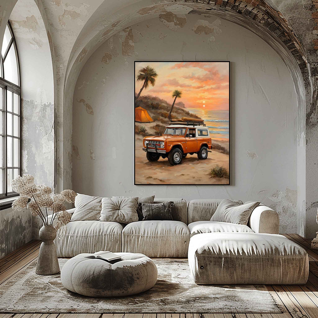 1973 FirstGen Bronco Spirit - Coastal Edition | Poster Canvas