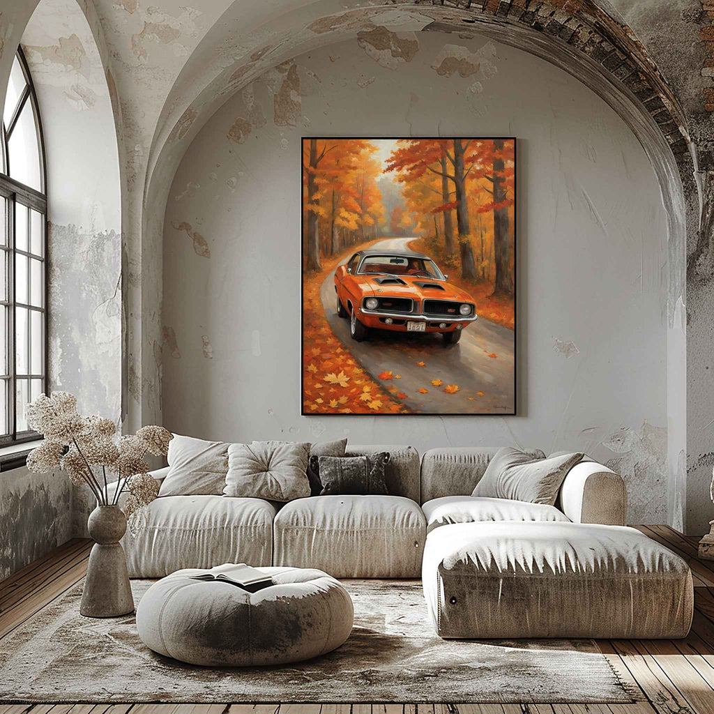 1970 Cuda High-Impact Era - Forest Edition | Poster Canvas - AquilVision