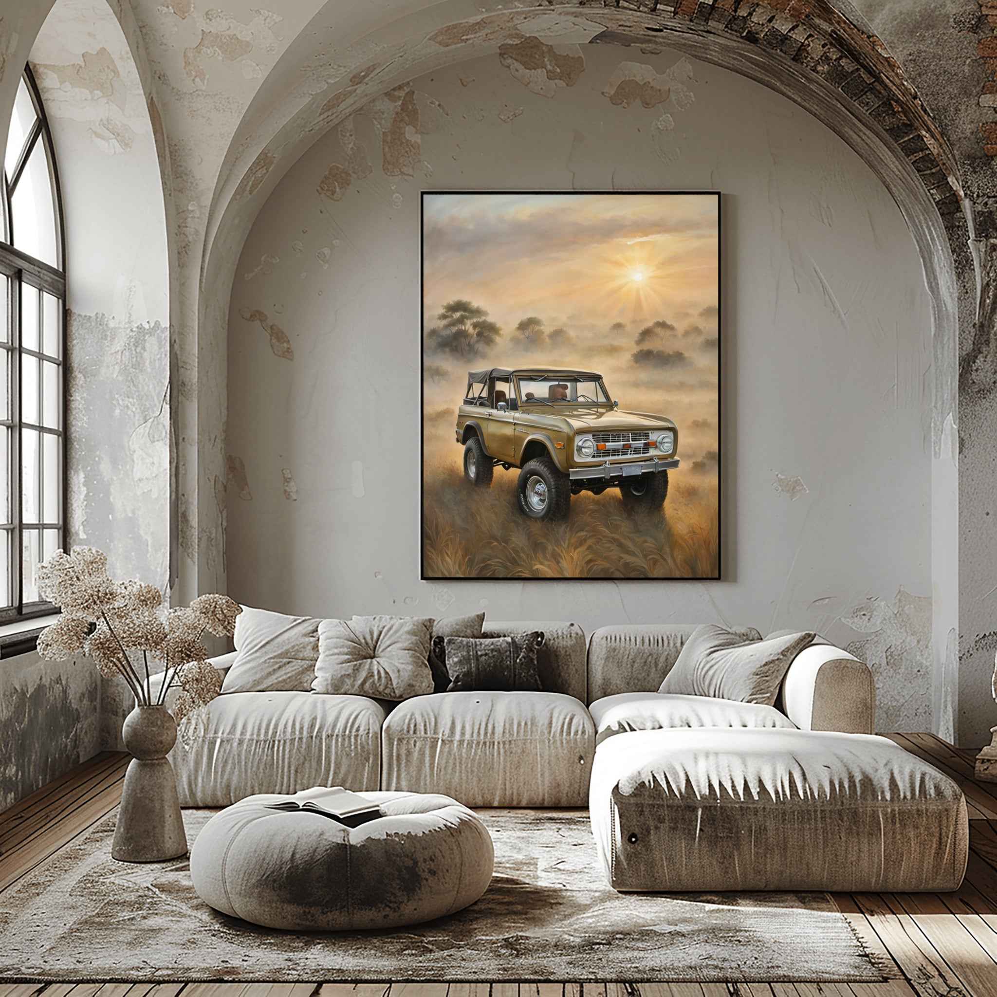 1973 FirstGen Bronco Spirit - Safari Edition | Poster Canvas - AquilVision