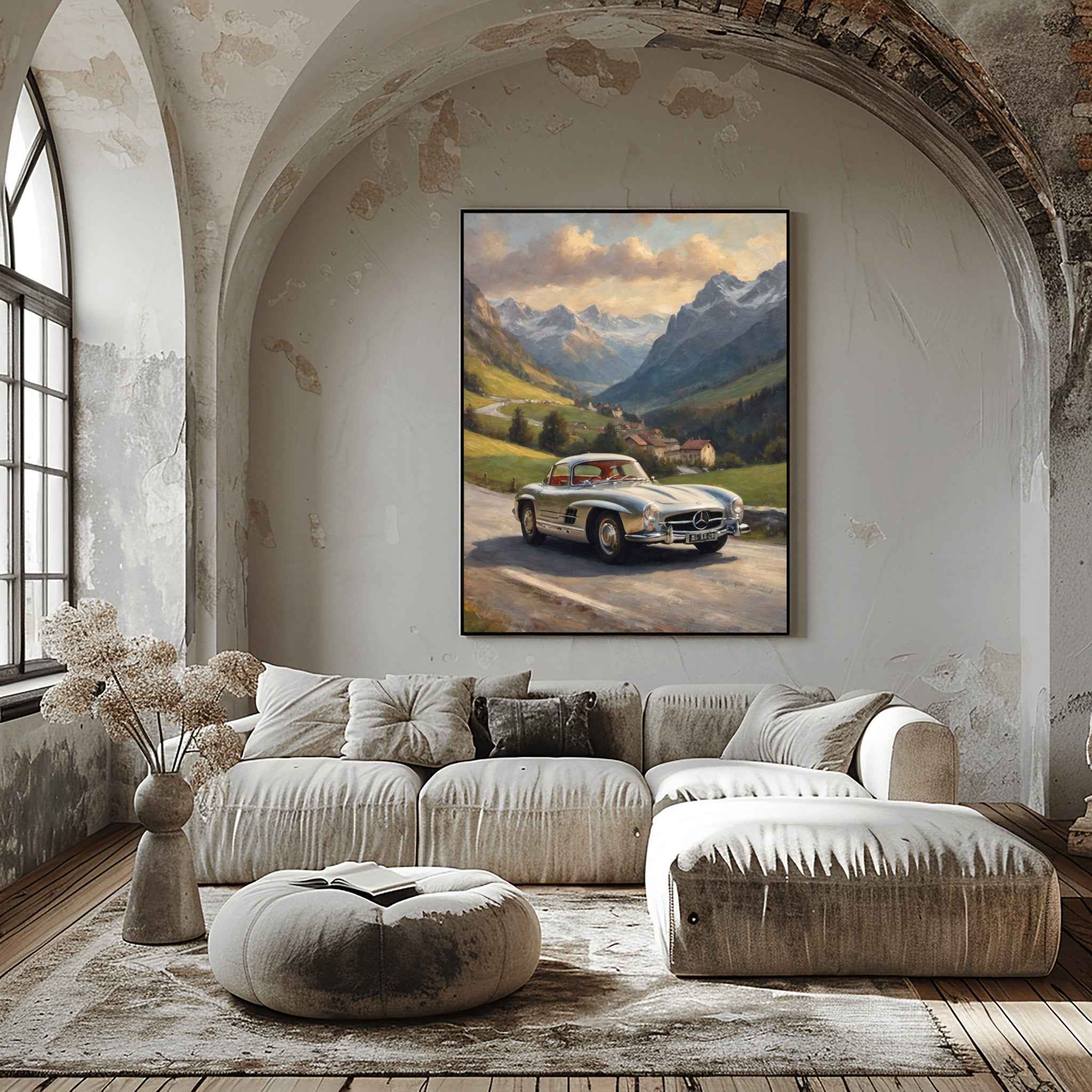 1955 German Gullwing Icon - Mountain Edition | Poster Canvas