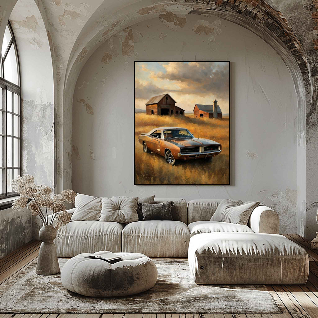 1969 RT Charger Power - Barn Edition | Poster Canvas - AquilVision