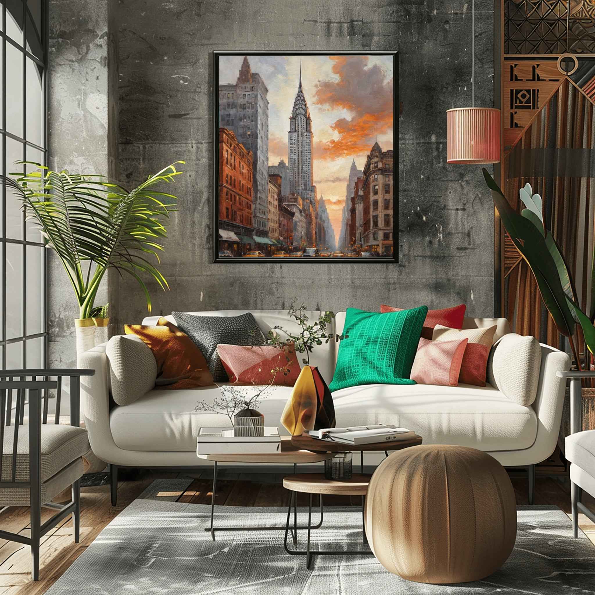 Chrysler Building Poster Canvas Artwork - New York Collection