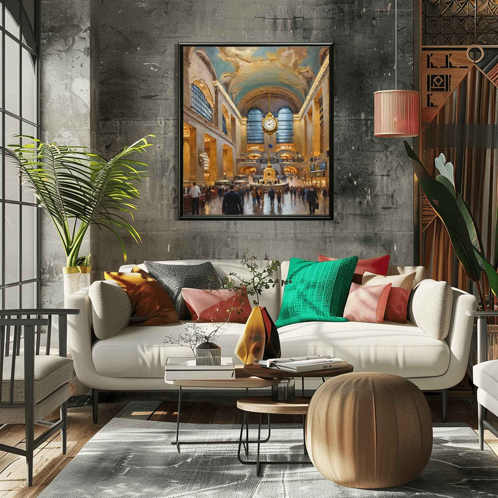 Grand Central Station Poster Canvas Artwork - New York Collection