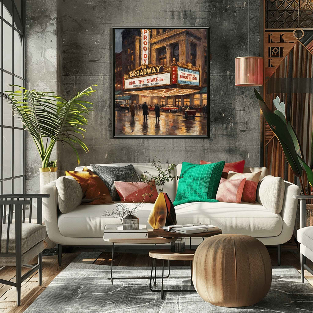 Broadway Poster Canvas Artwork - New York Collection
