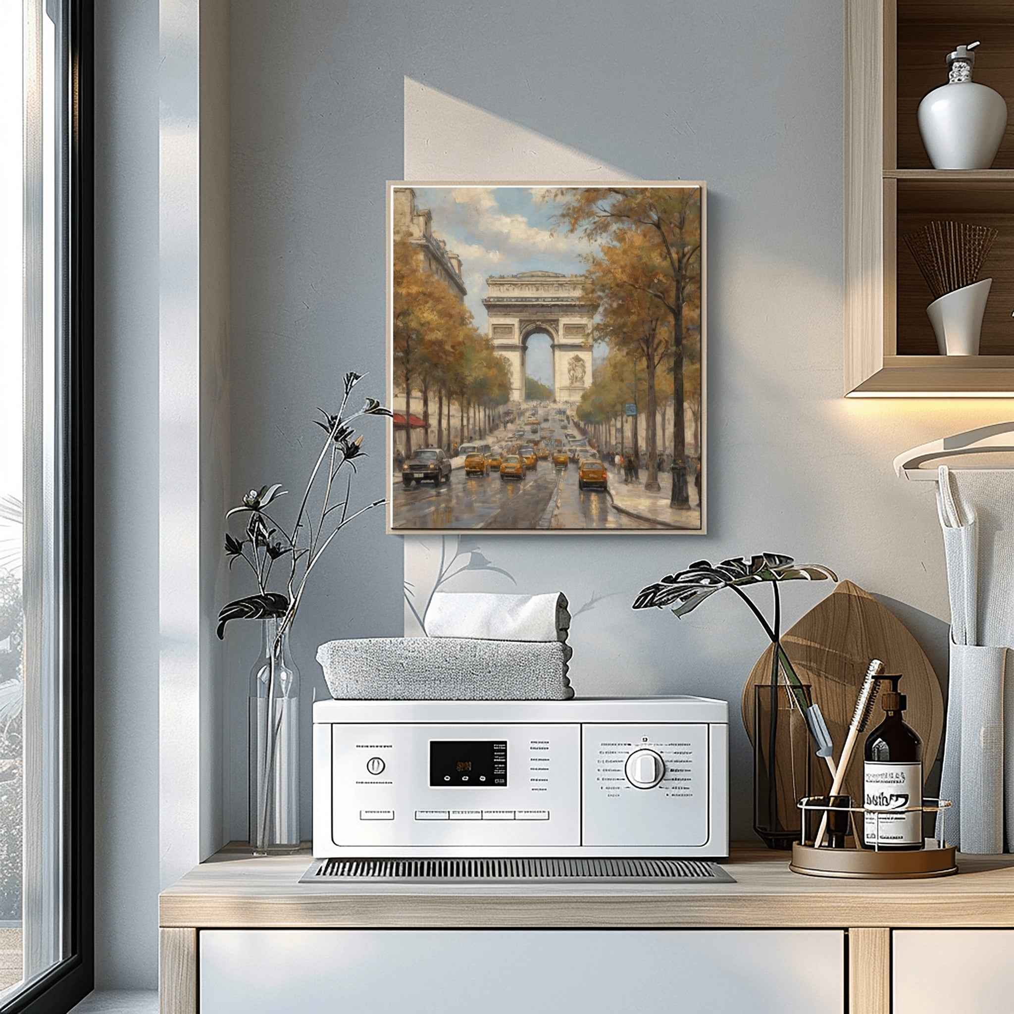 Arc de Triomphe Poster Canvas Artwork - Paris Collection