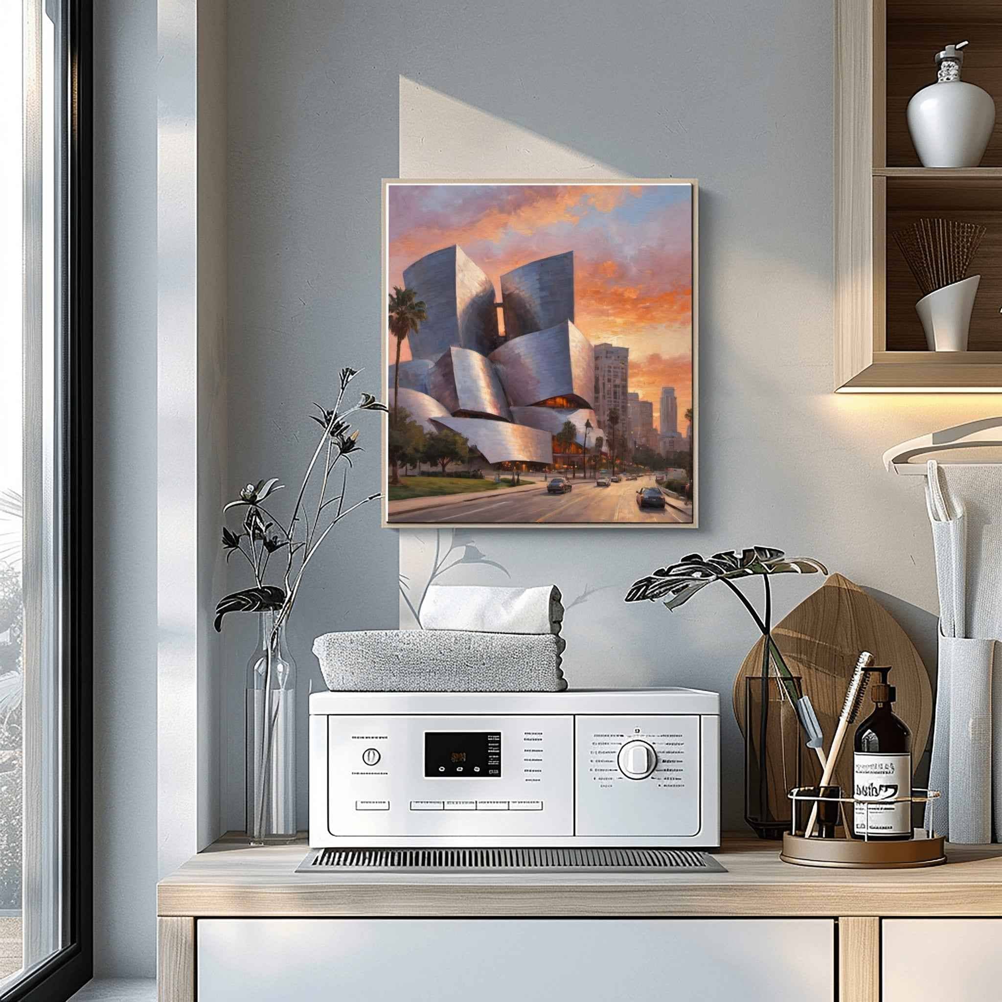 Concert Hall Poster Canvas Artwork - Los Angeles Collection