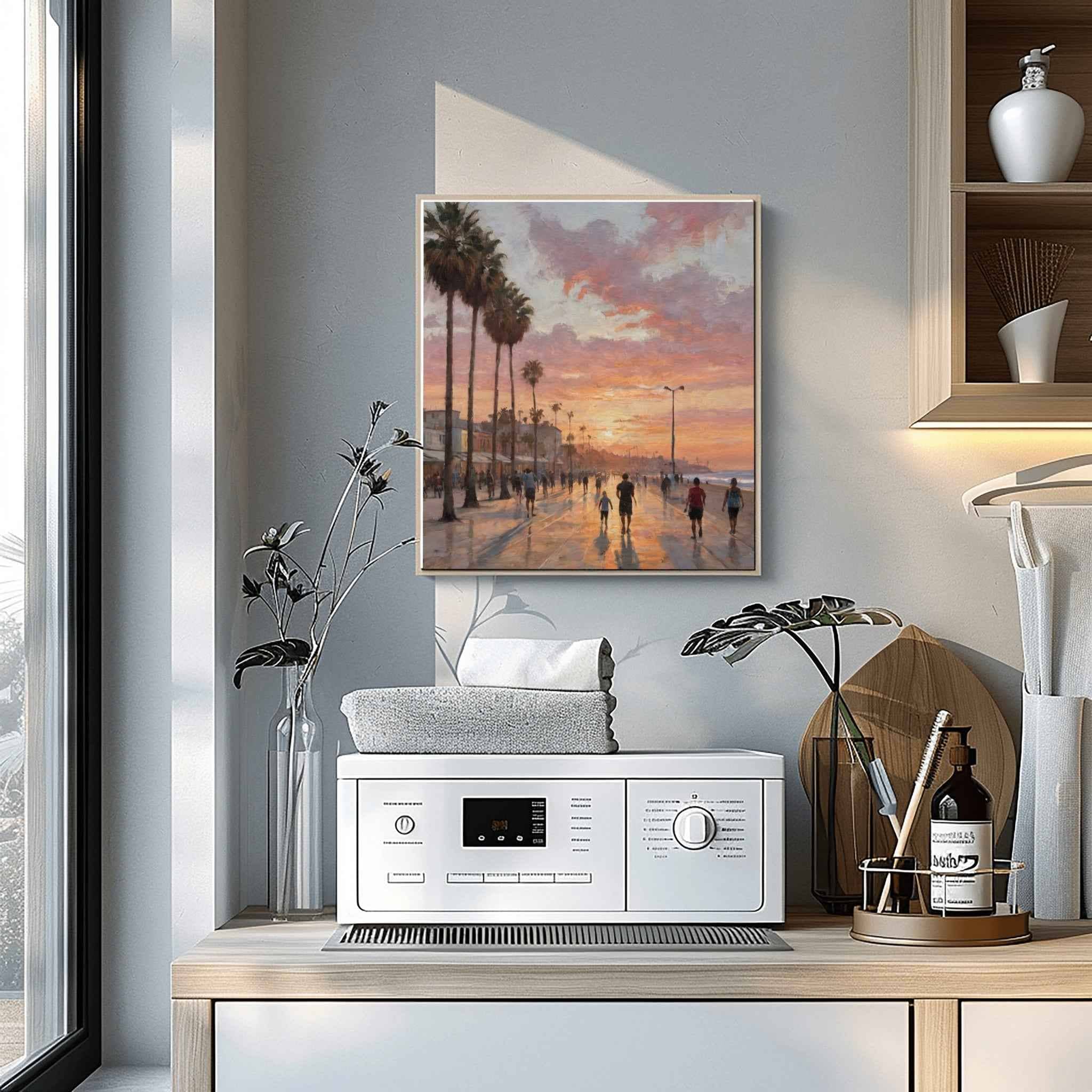 Venice Beach Poster Canvas Artwork - Los Angeles Collection