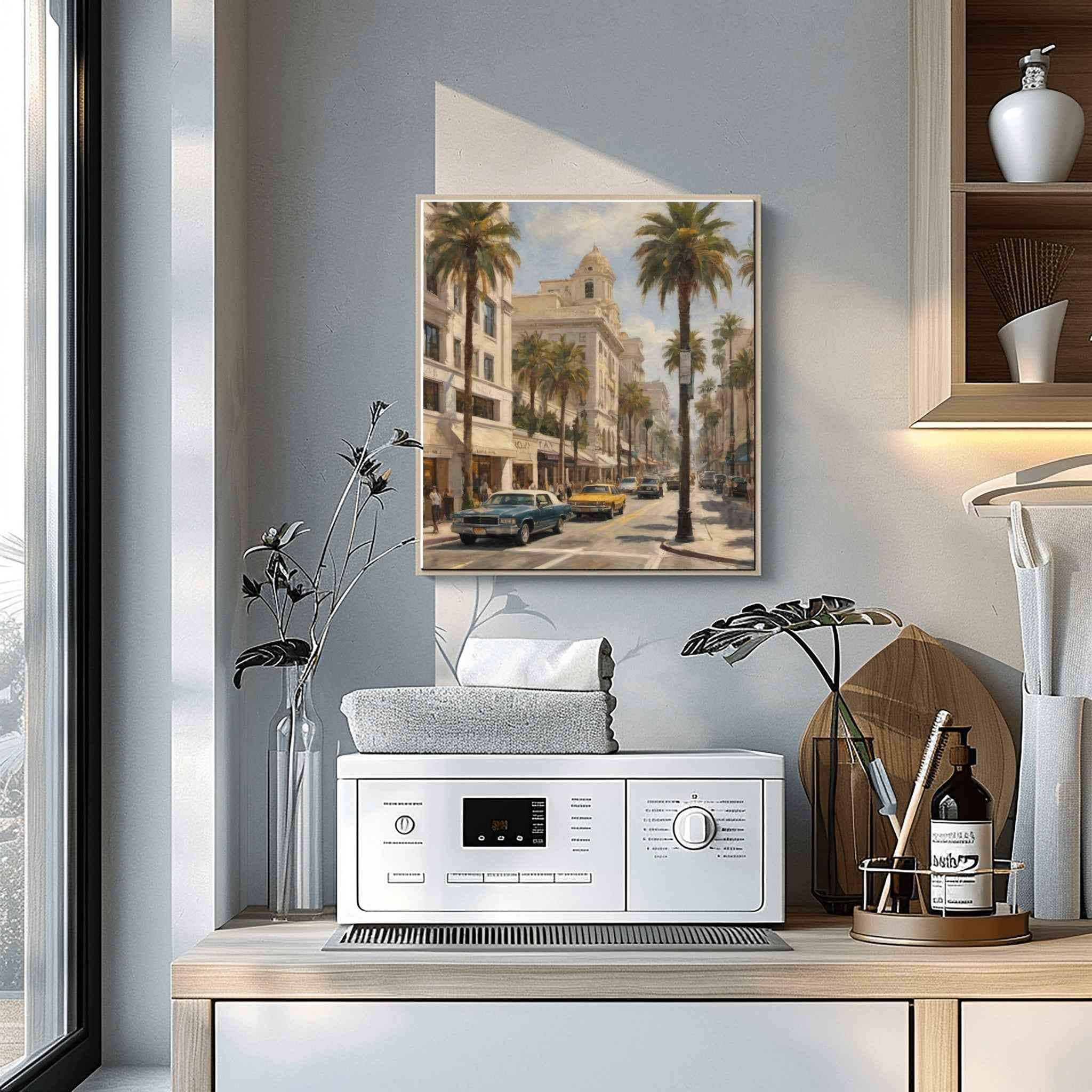 Rodeo Drive Poster Canvas Artwork - Los Angeles Collection