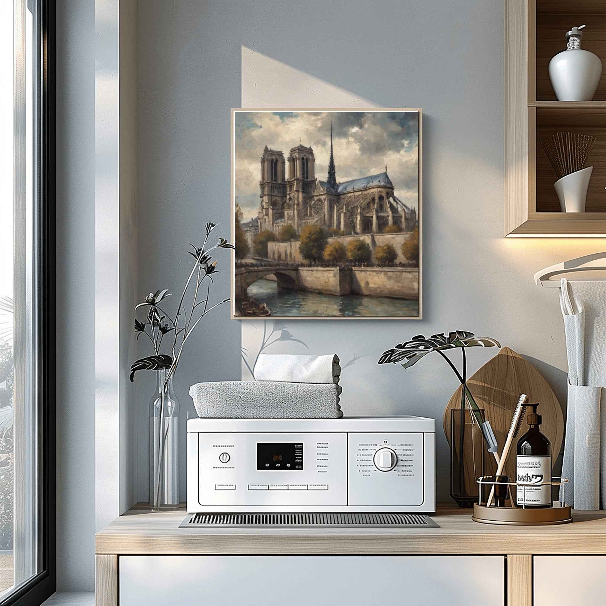 Notre-Dame Poster Canvas Artwork - Paris Collection