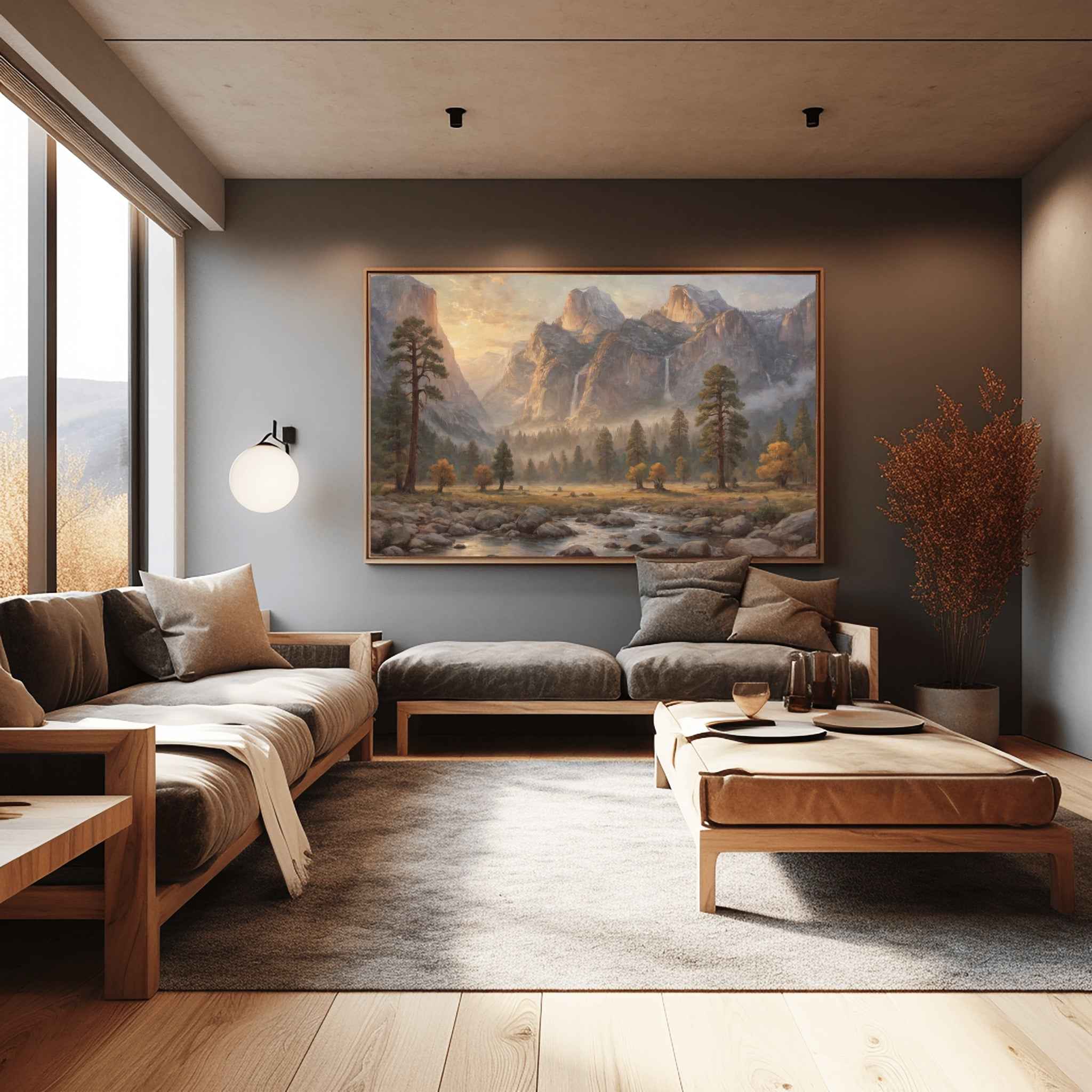 Granite Valley Poster Canvas Yosemite National Park Collection