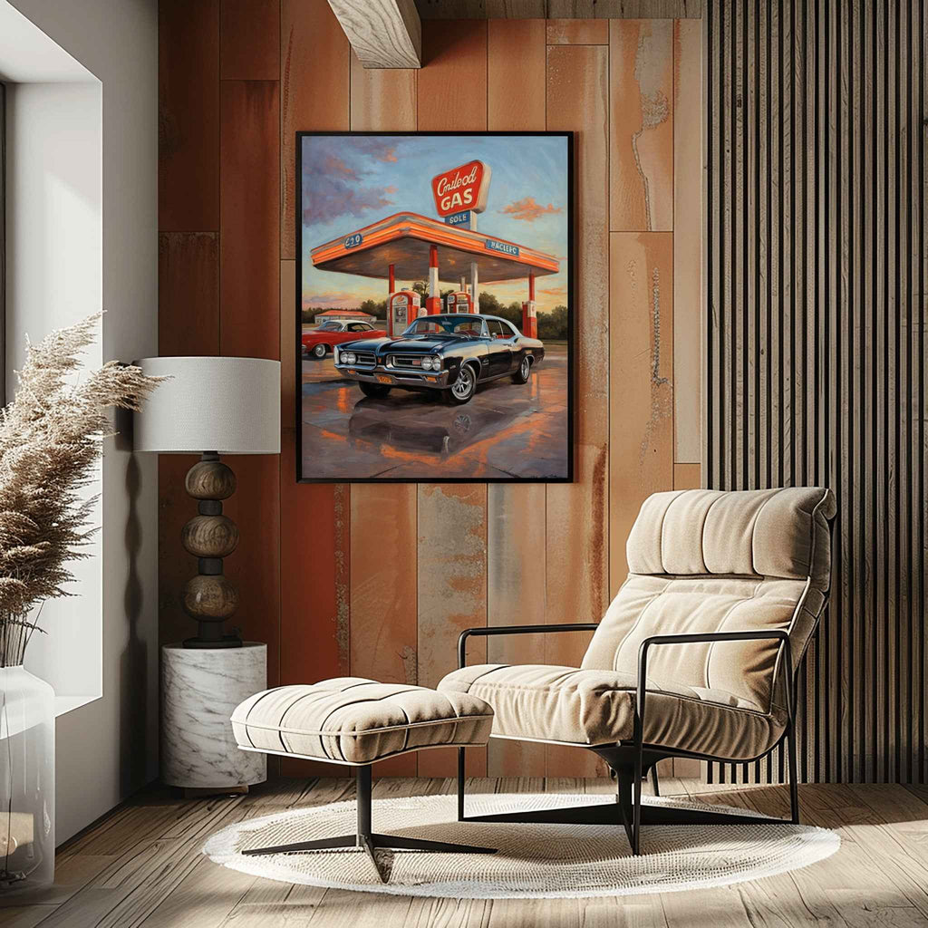 1964 GTO Muscle Pioneer - Gas Station Edition | Poster Canvas - AquilVision