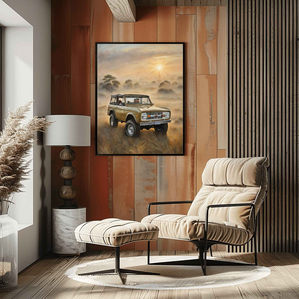 1973 FirstGen Bronco Spirit - Safari Edition | Poster Canvas - AquilVision