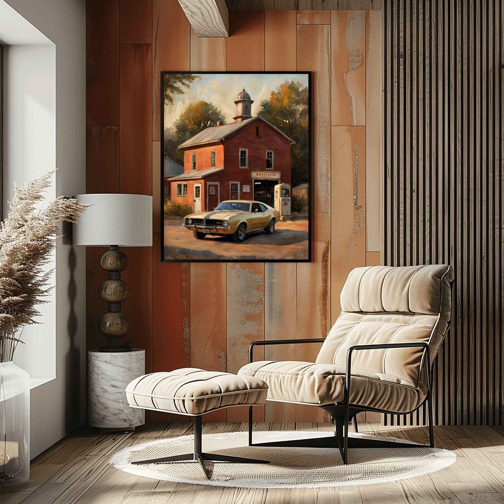 1968 AMC Javelin Spirit - Garage Edition | Poster Canvas - AquilVision