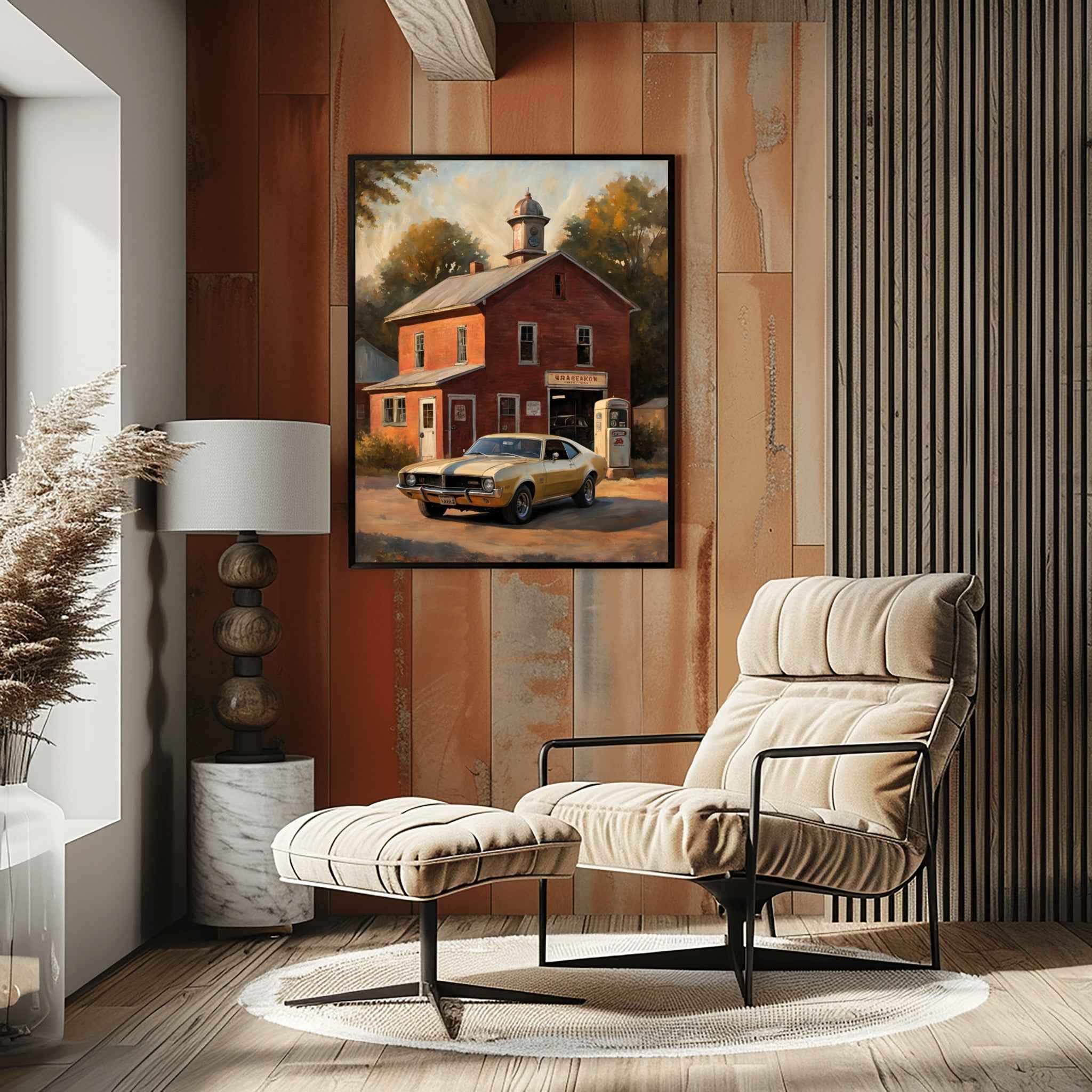 1968 AMC Javelin Spirit - Garage Edition | Poster Canvas - AquilVision