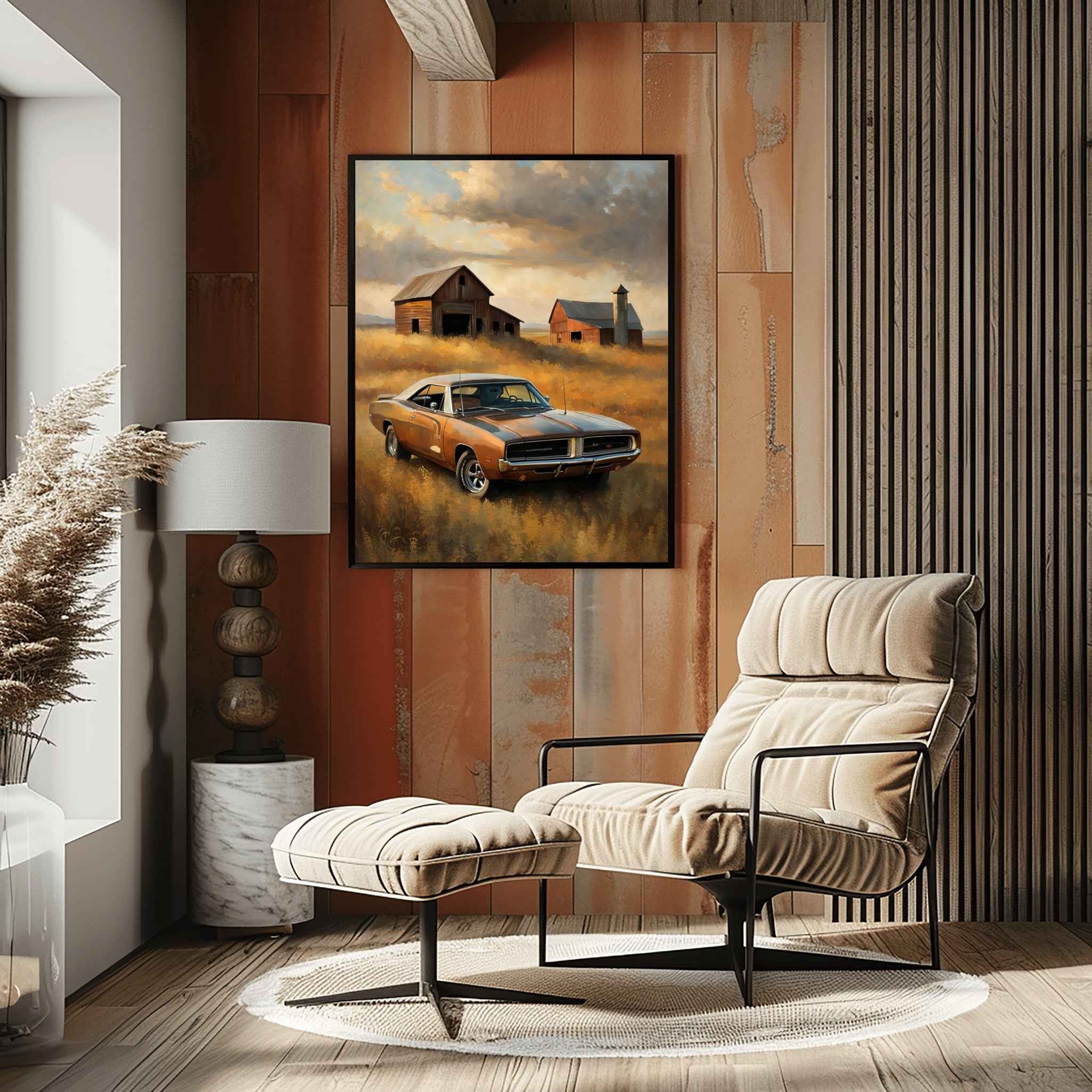 1969 RT Charger Power - Barn Edition | Poster Canvas - AquilVision