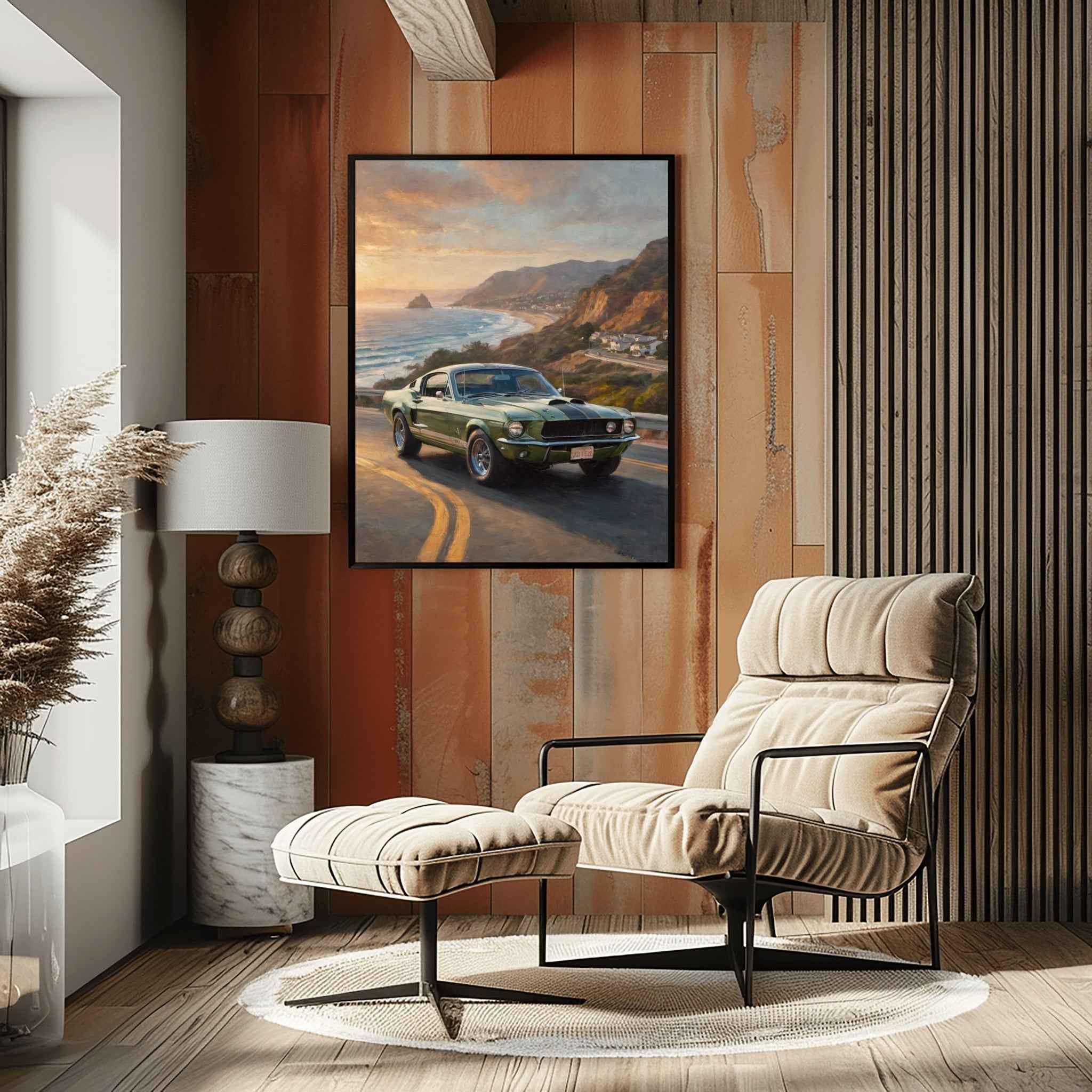 1968 Shelby Muscle Icon - Malibu Edition | Poster Canvas - AquilVision