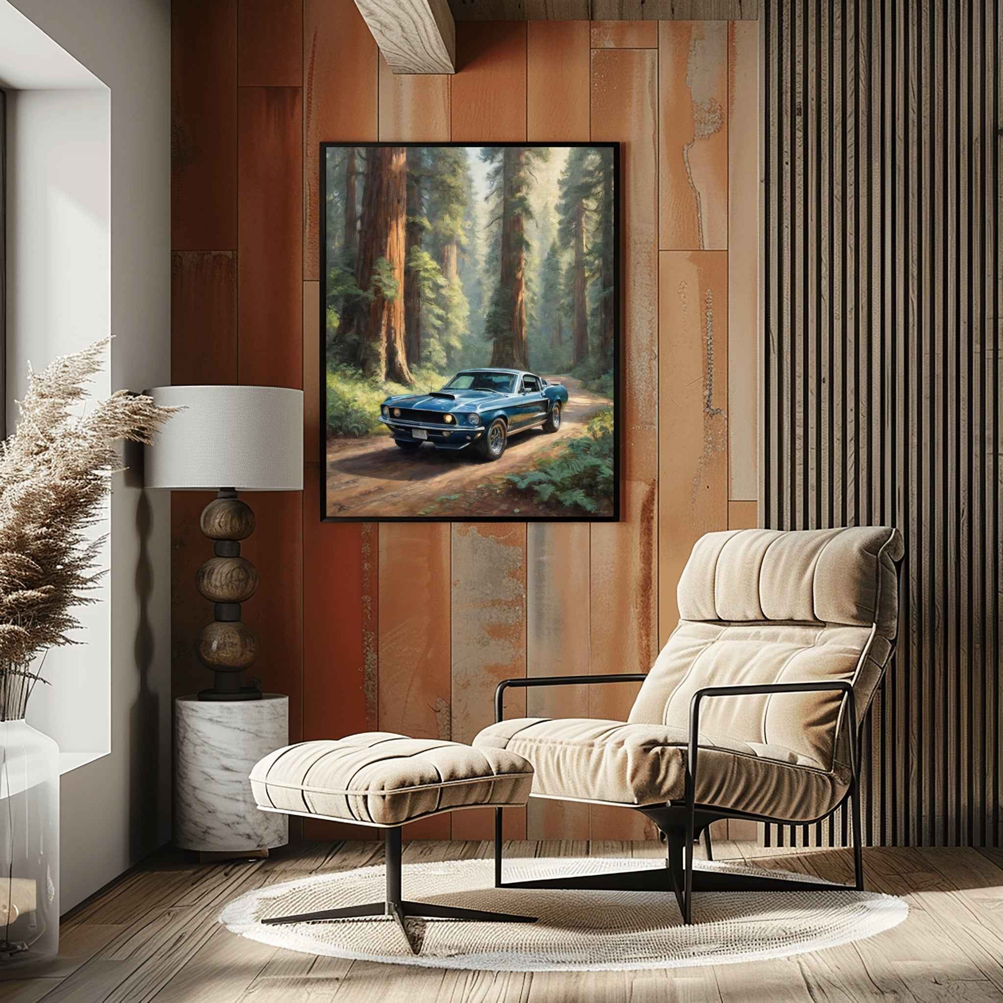 1968 Shelby Muscle Icon - Redwood Edition | Poster Canvas
