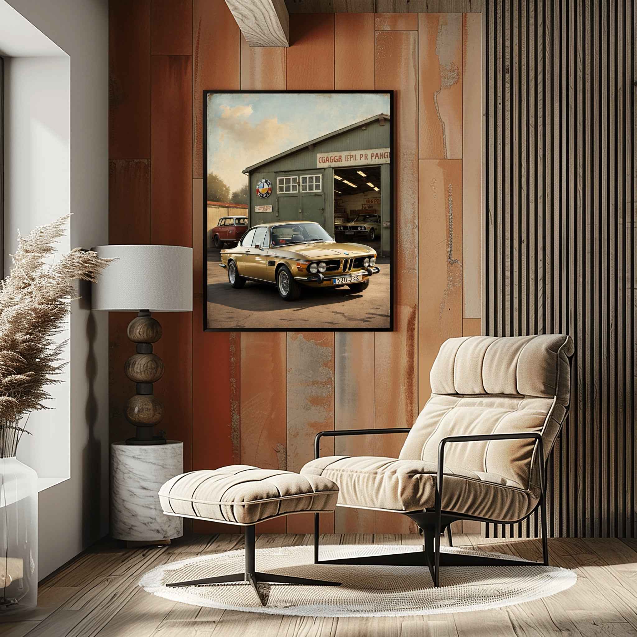 1973 Batmobile CSL Racer - Garage Edition | Poster Canvas - AquilVision