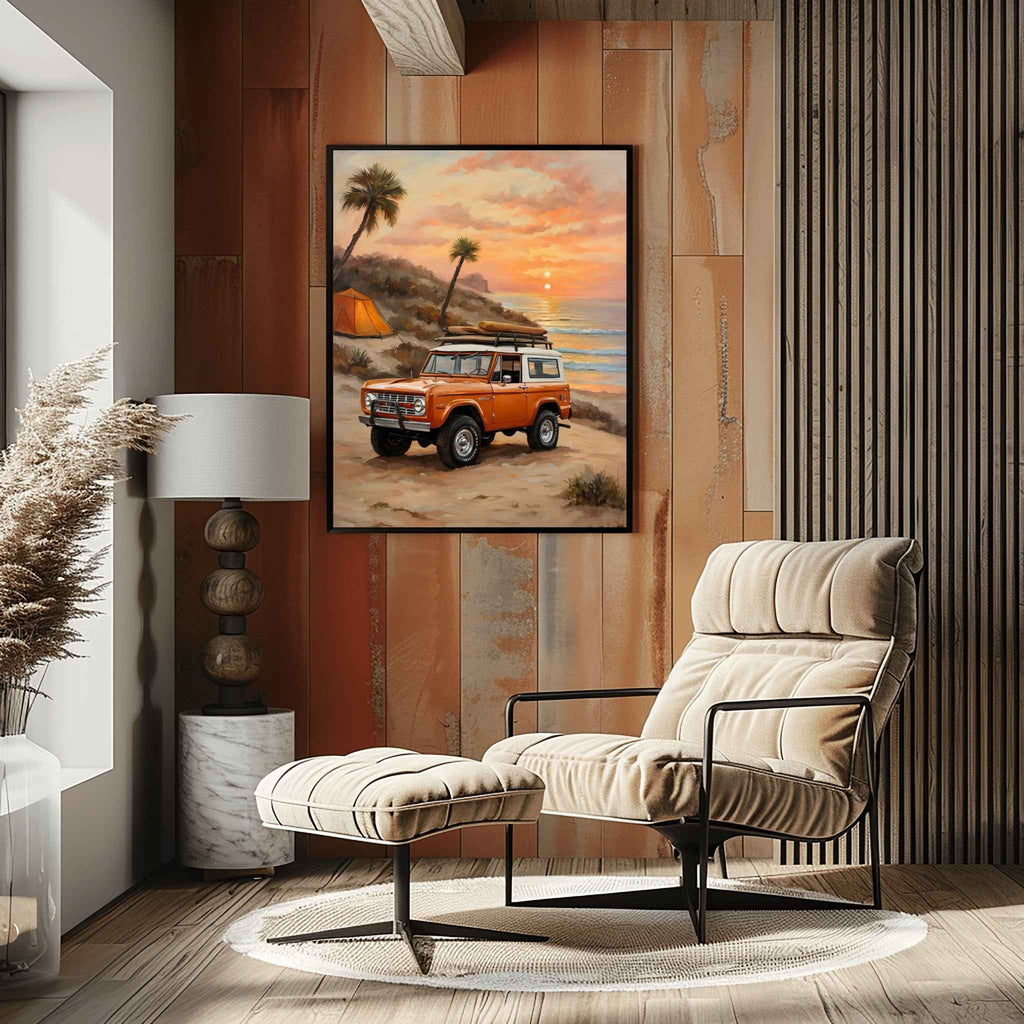 1973 FirstGen Bronco Spirit - Coastal Edition | Poster Canvas