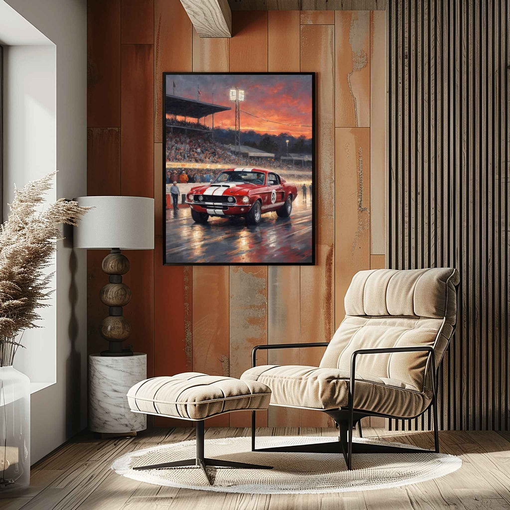 1968 Shelby Muscle Icon - Night Edition | Poster Canvas - AquilVision