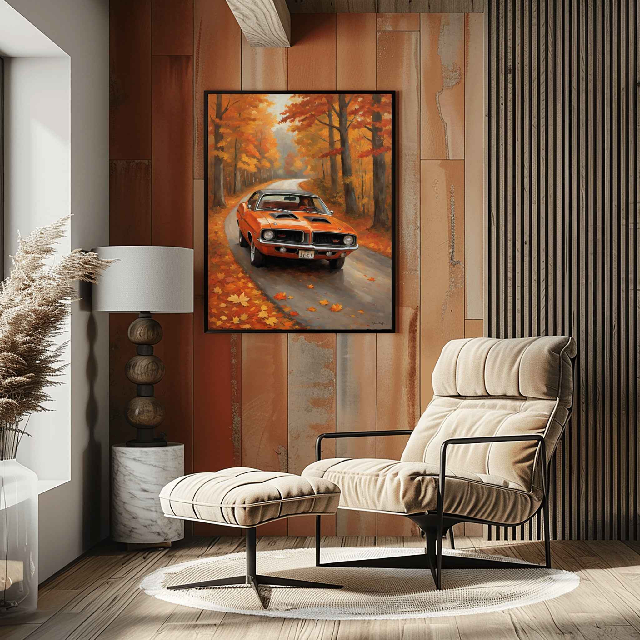 1970 Cuda High-Impact Era - Forest Edition | Poster Canvas - AquilVision