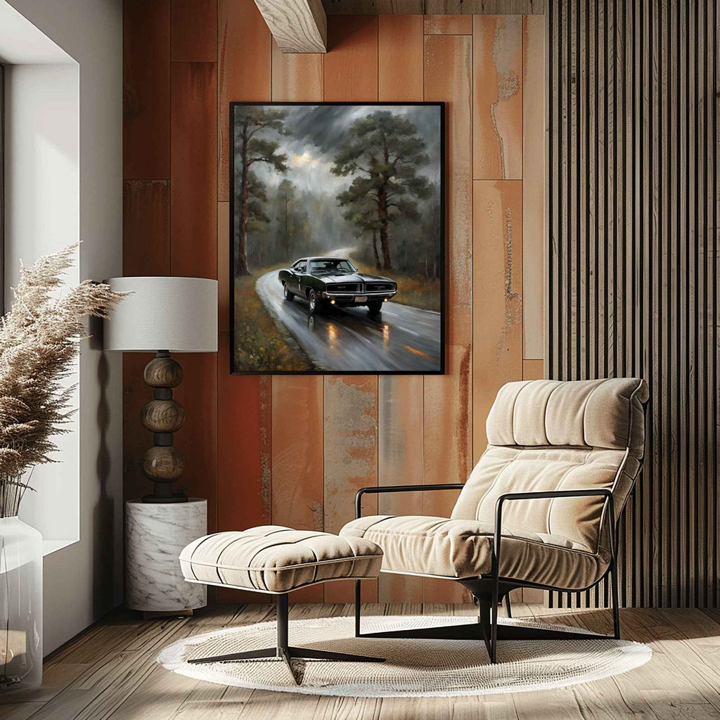 1969 RT Charger Power - Forest Edition | Poster Canvas - AquilVision