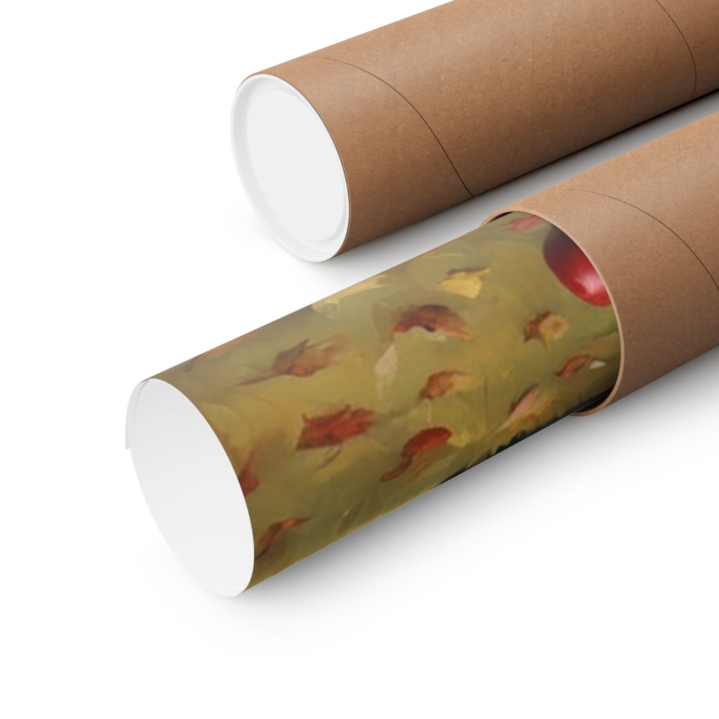 High-quality Autumn Farmhouse Matte Posters rolled in eco-friendly packaging for convenient storage