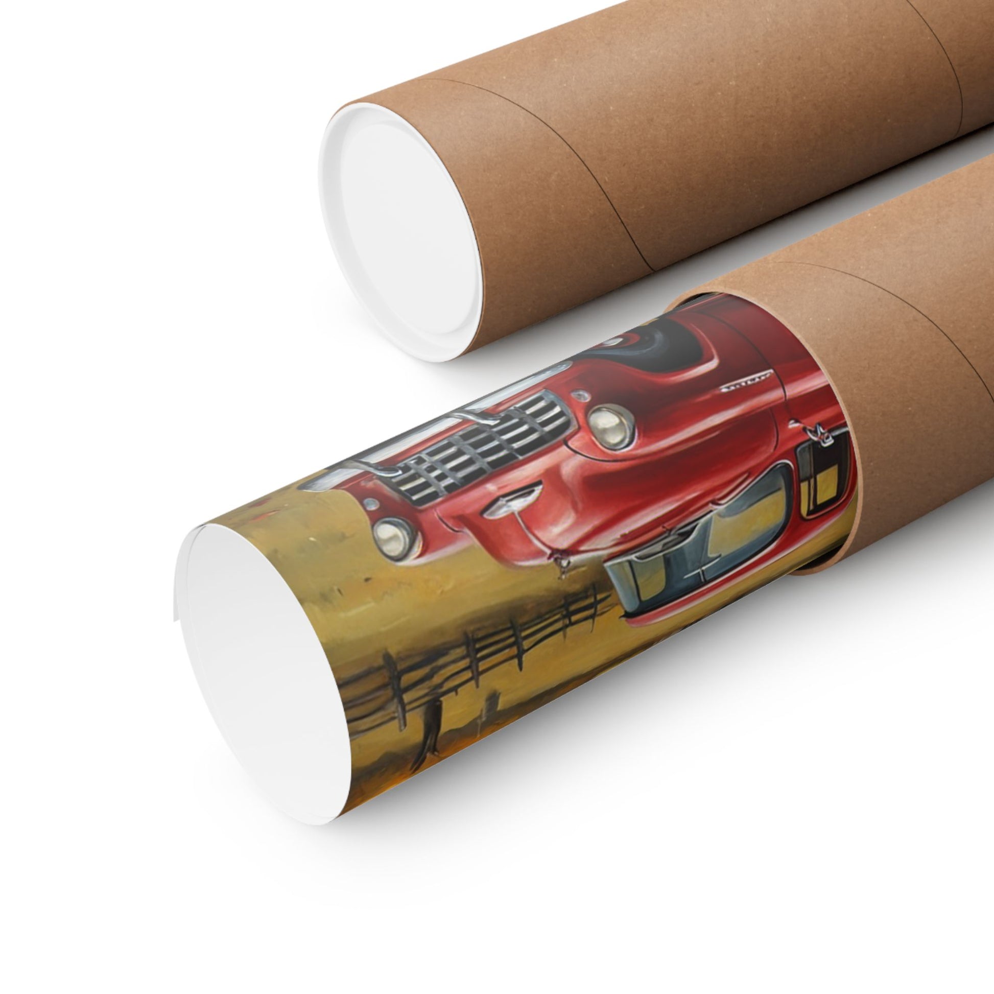 Autumn Farmhouse Matte Posters rolled and packaged for easy shipping and display in home decor