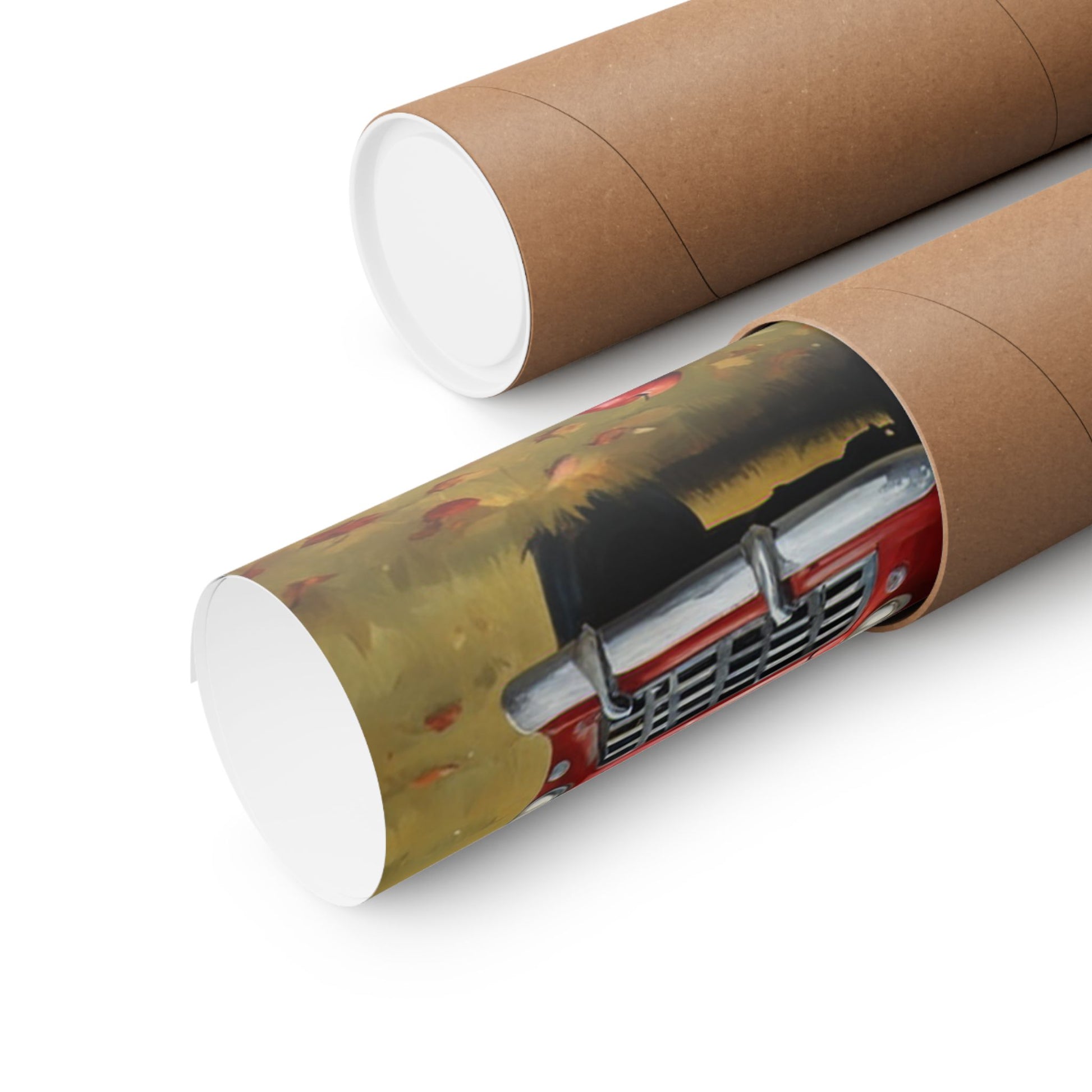 Autumn Farmhouse Matte Posters rolled in protective tubes for vibrant seasonal decor