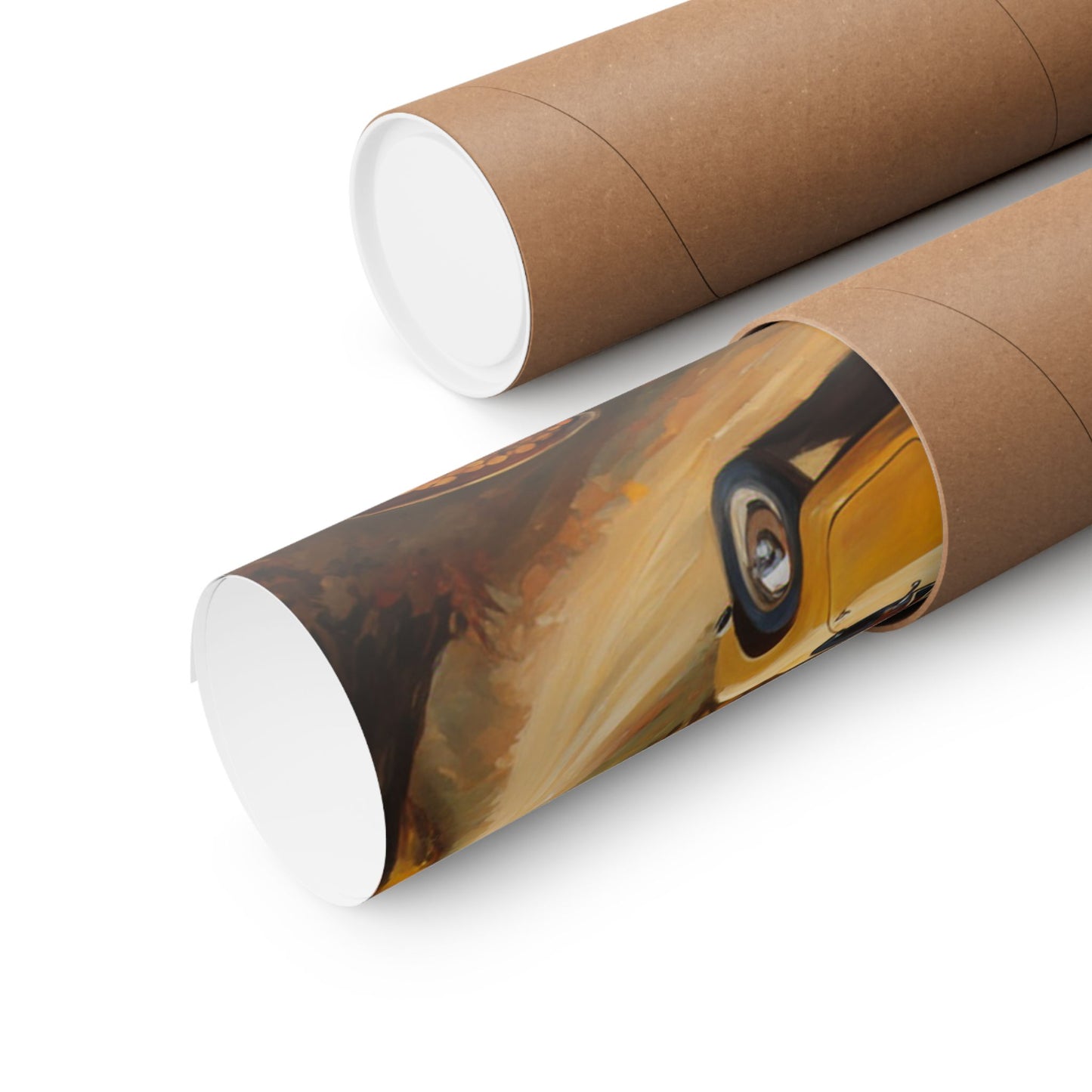 Autumn Vineyard Matte Vertical Poster rolled in a protective tube with artistic design