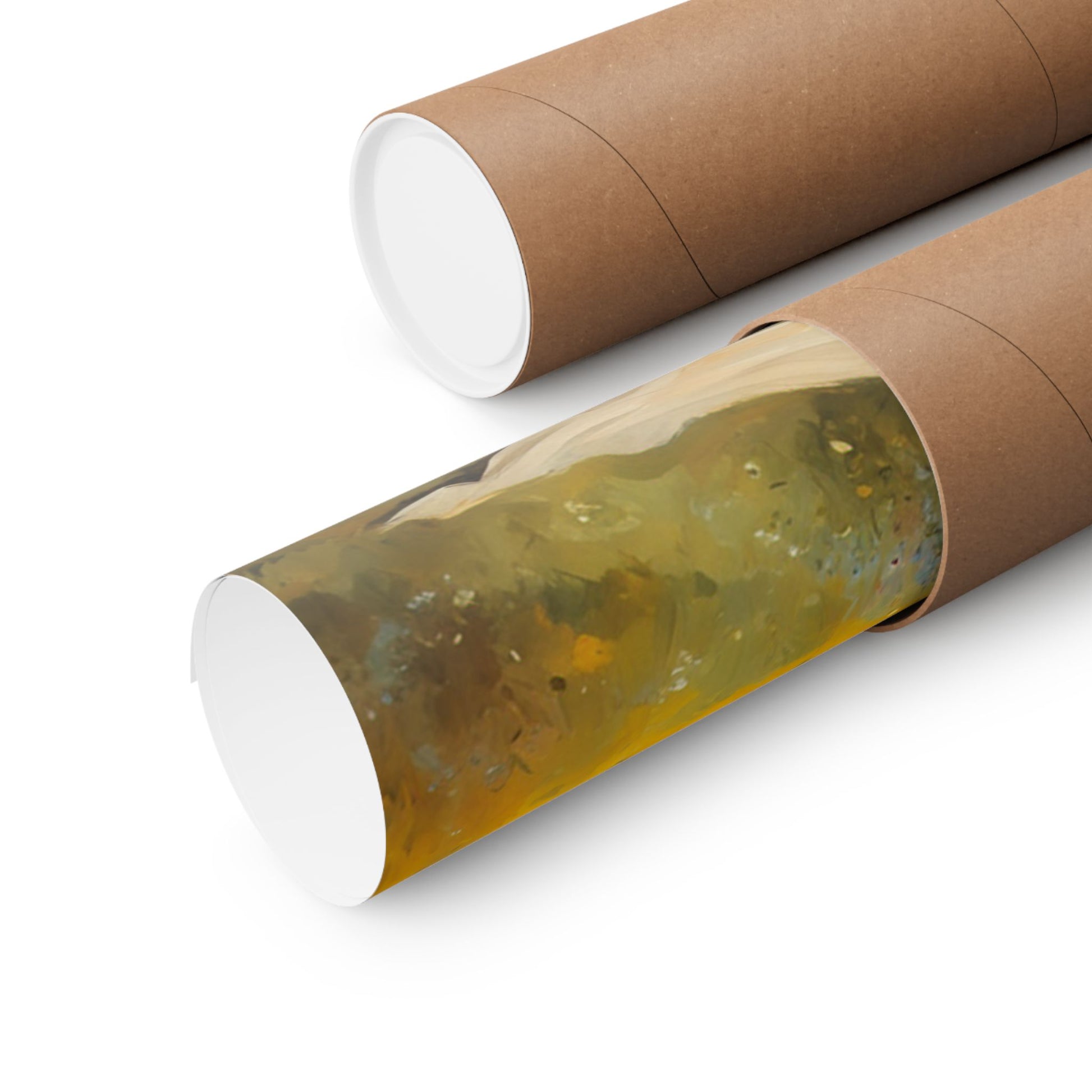 Packaging for Nostalgic Van Matte Vertical Posters in cylindrical tubes for safe delivery