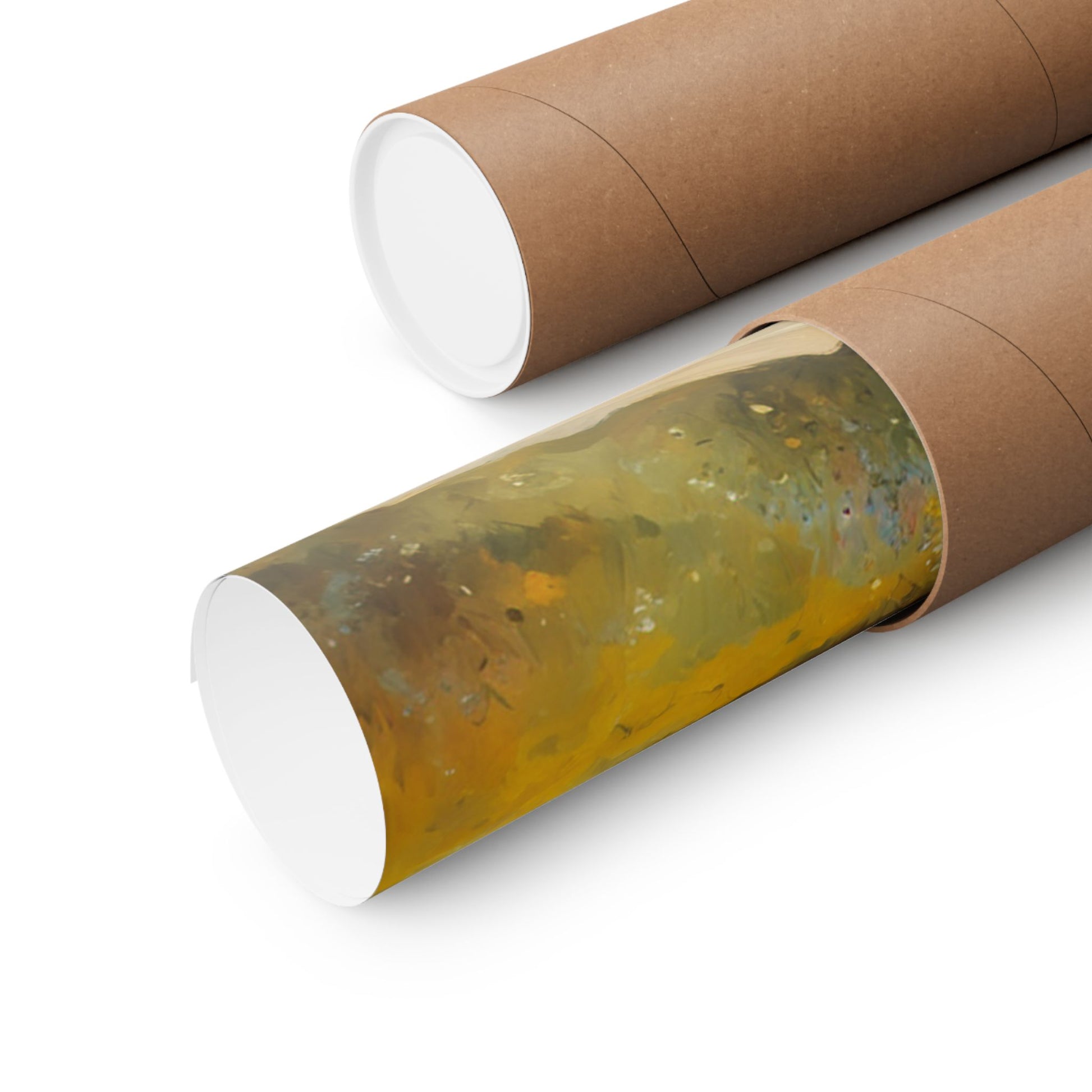Nostalgic Van Matte Vertical Posters rolled in a protective tube ready for shipping