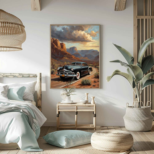 1951 Step-Down Racing Legend - Red Rock Edition | Poster Canvas - AquilVision