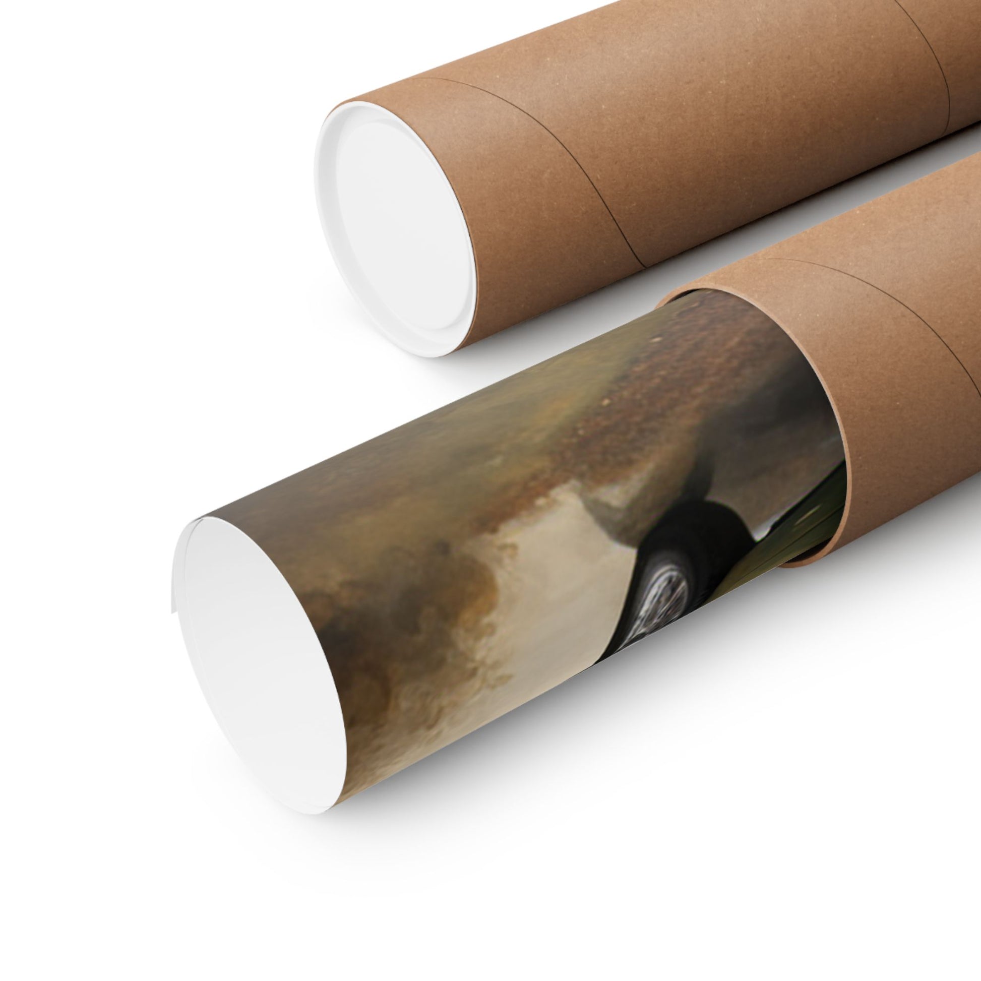 Retro Car Wall Decor poster rolled in a protective tube ready for display or gifting