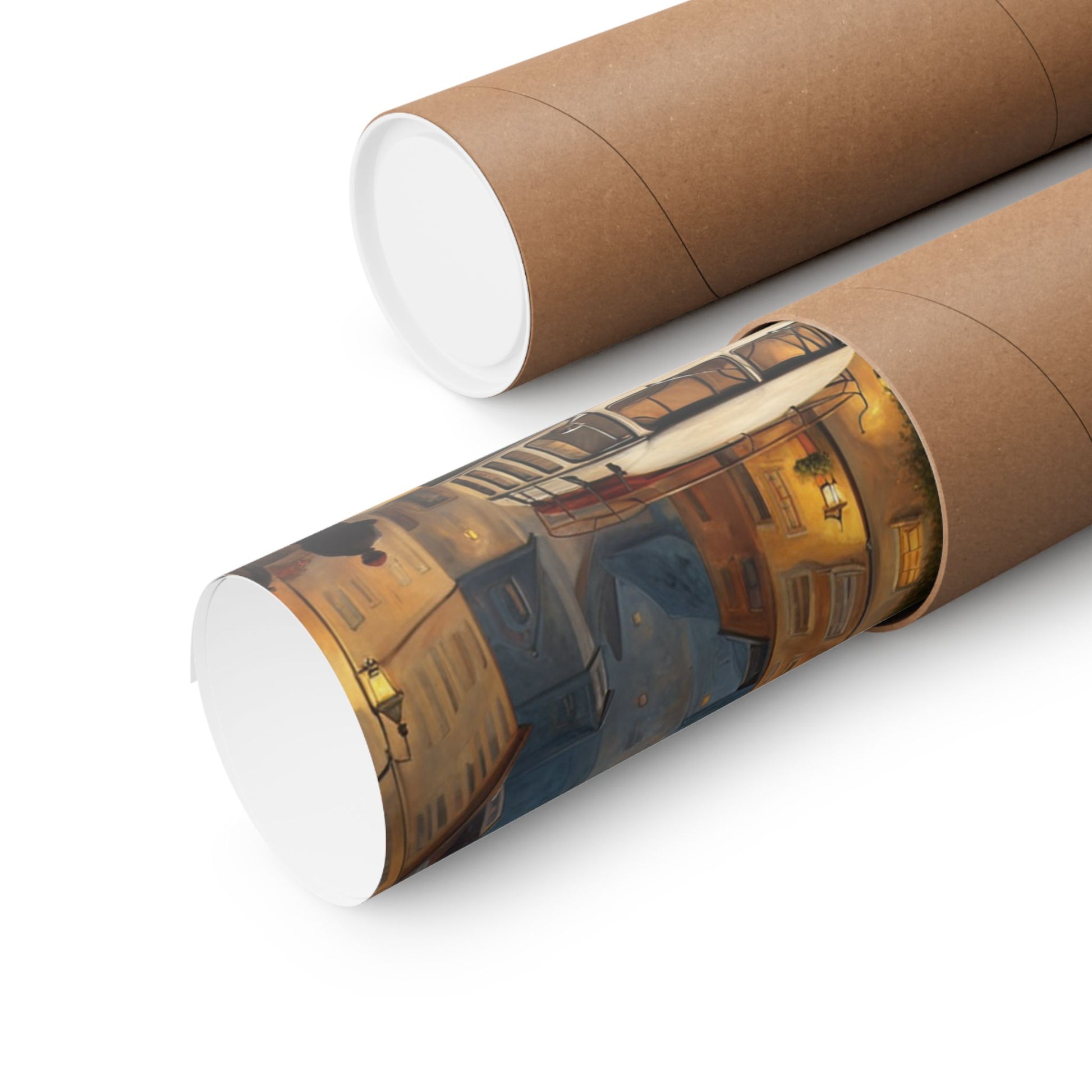 Retro Van Bus Matte Vertical Poster rolled in a protective tube for vibrant wall decor