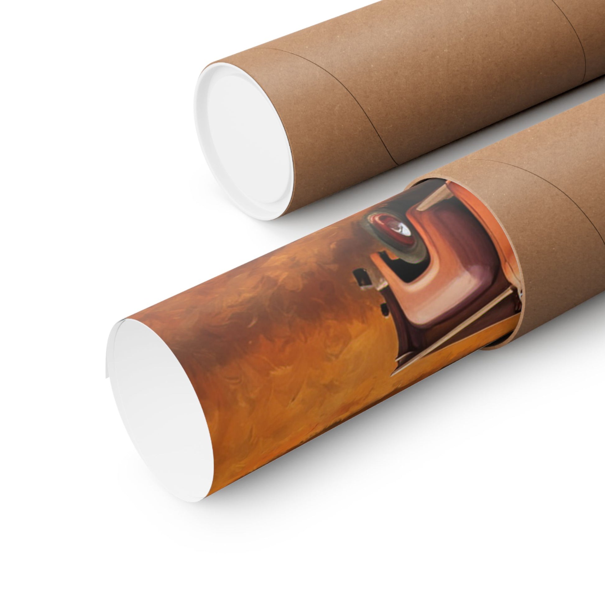 Rustic Farmhouse Matte Poster rolled up in a protective tube ready for display
