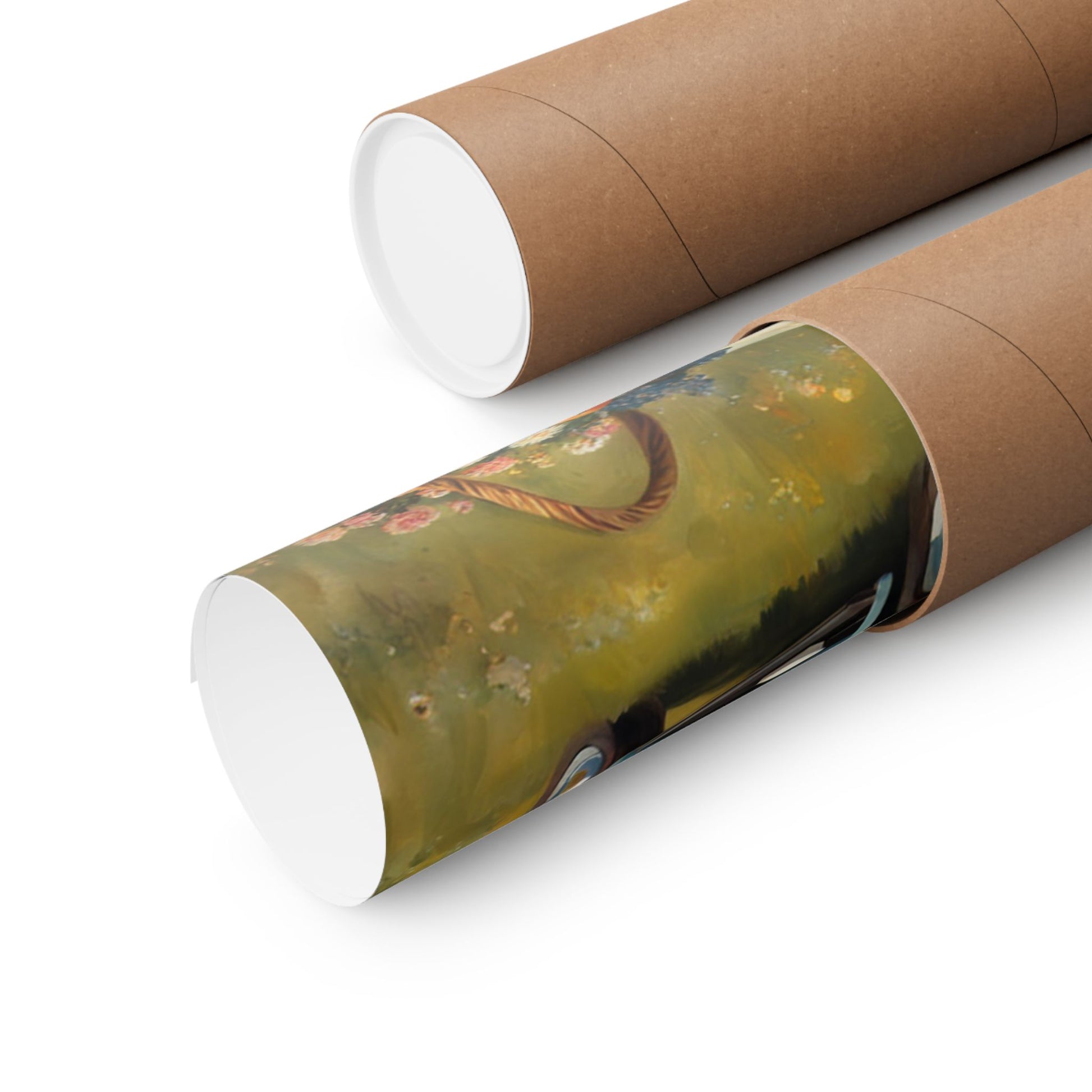 Rustic Farmhouse Poster rolled in a protective tube ready for shipping and display