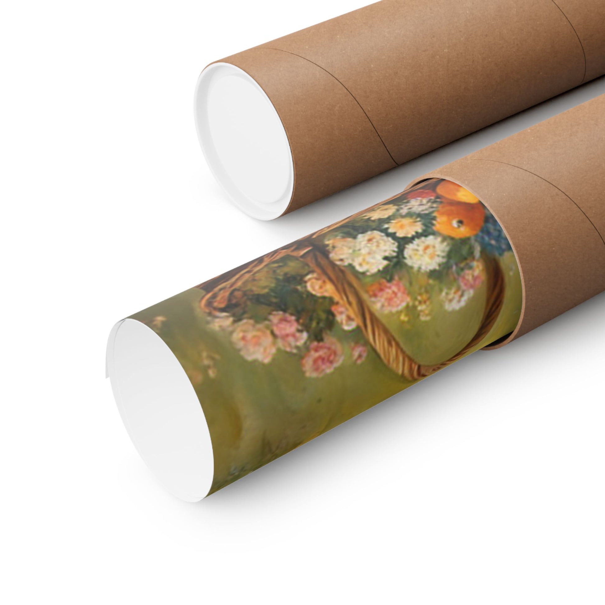 Rustic Farmhouse Poster rolled and ready for display in a sturdy shipping tube