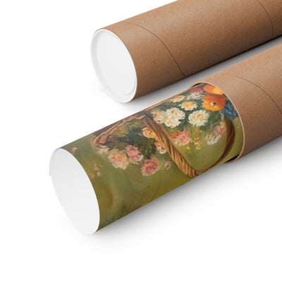 Rustic Farmhouse Poster rolled and ready for display in a sturdy shipping tube