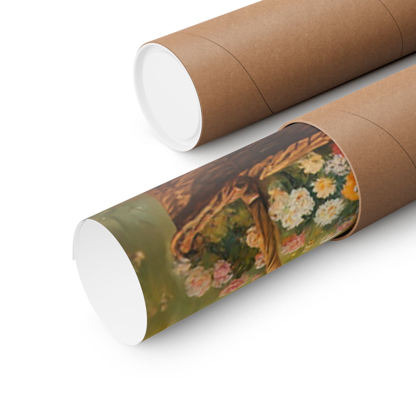 Rustic Farmhouse Poster rolled inside eco-friendly packaging for home decor enthusiasts