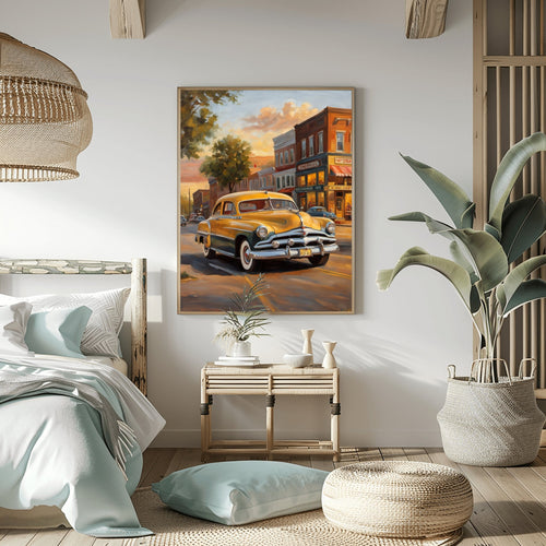 1951 Step-Down Racing Legend - Downtown Street Edition | Poster - Canvas - AquilVision