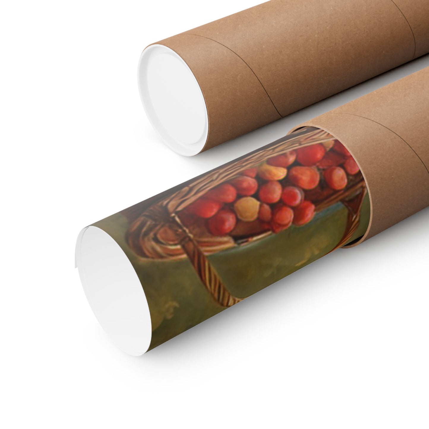 Vintage Car Art Print rolled and packaged in a sturdy brown craft tube for easy storage